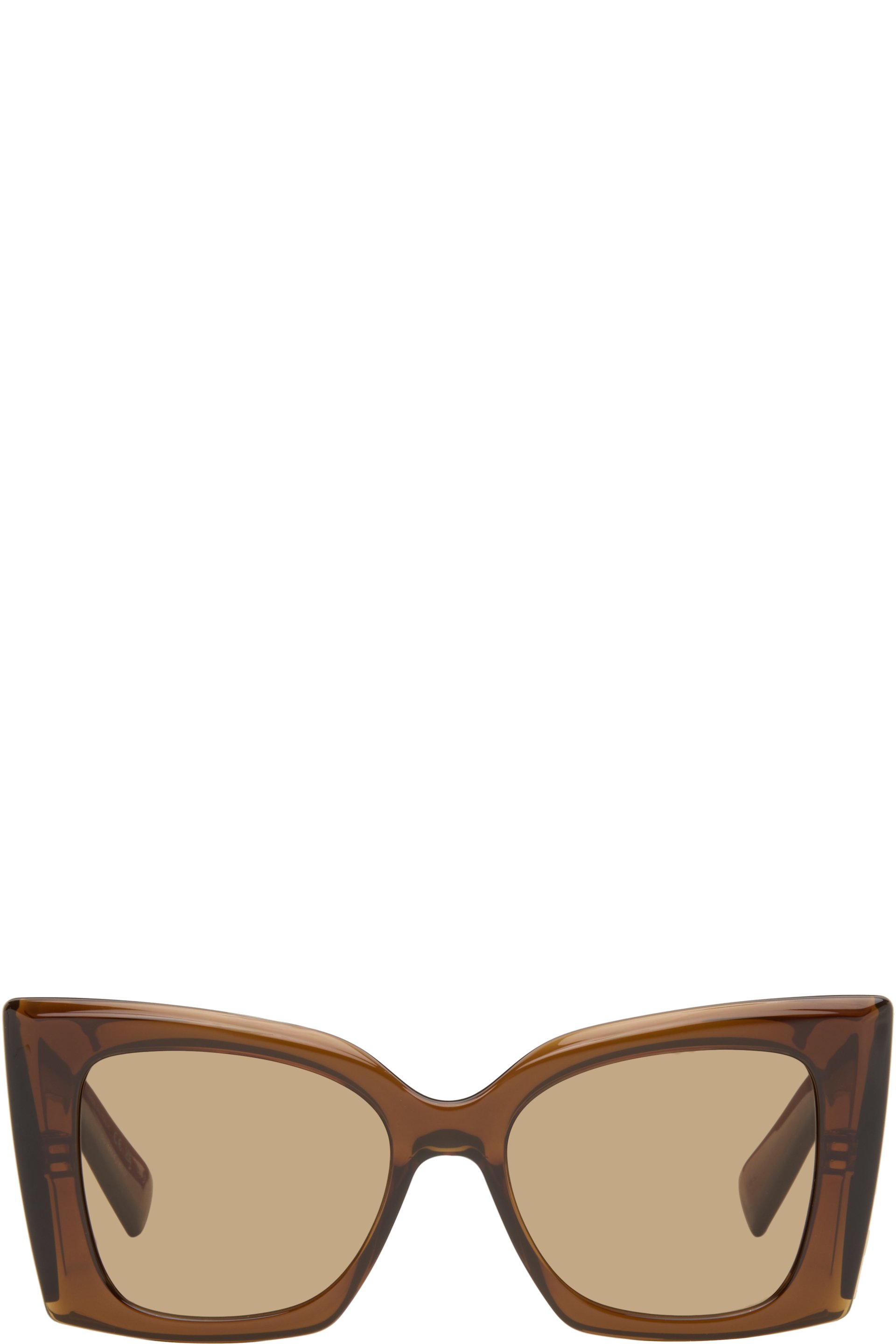 Saint Laurent - Lunettes de soleil SL M119 Blaze Crystal brunes