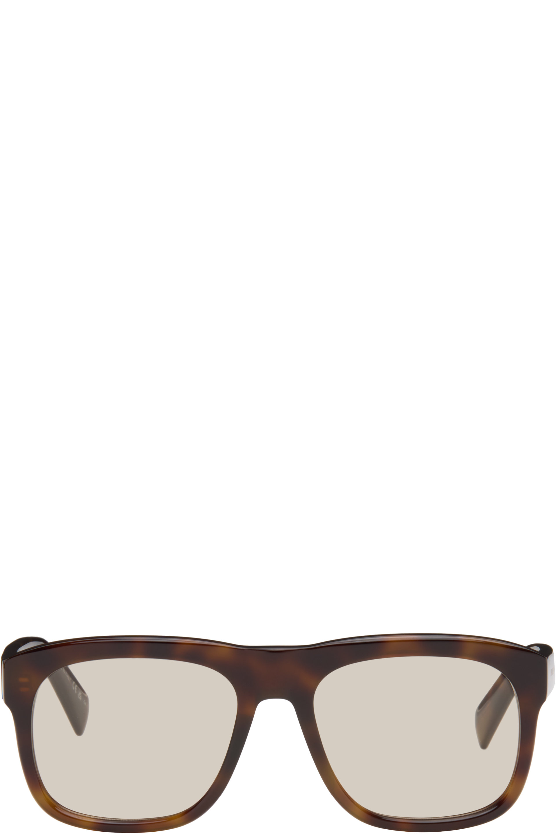Saint Laurent - Brown Oversized Square Sunglasses