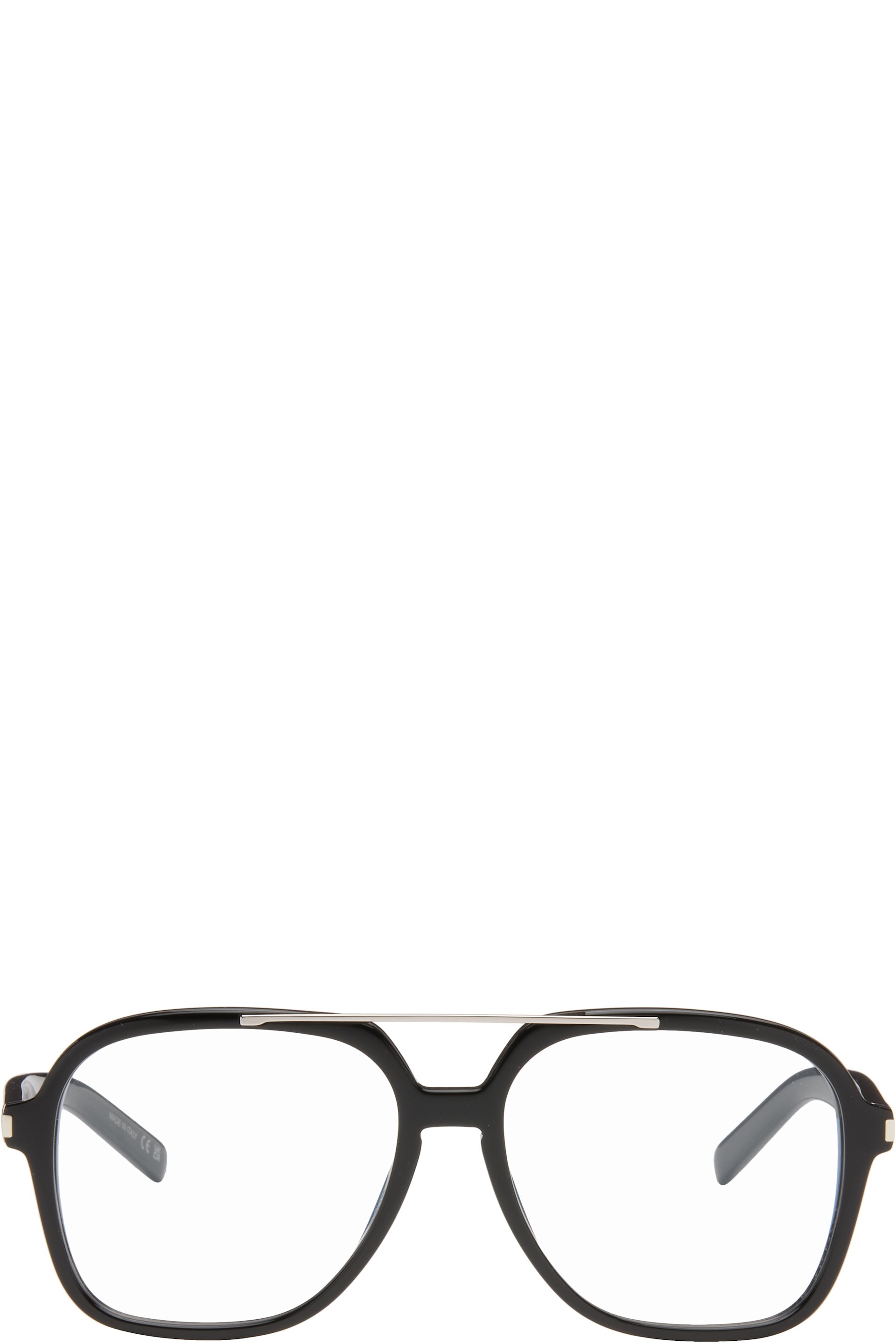 Saint Laurent - Black SL 545 Corner Angle Optical Frame Glasses