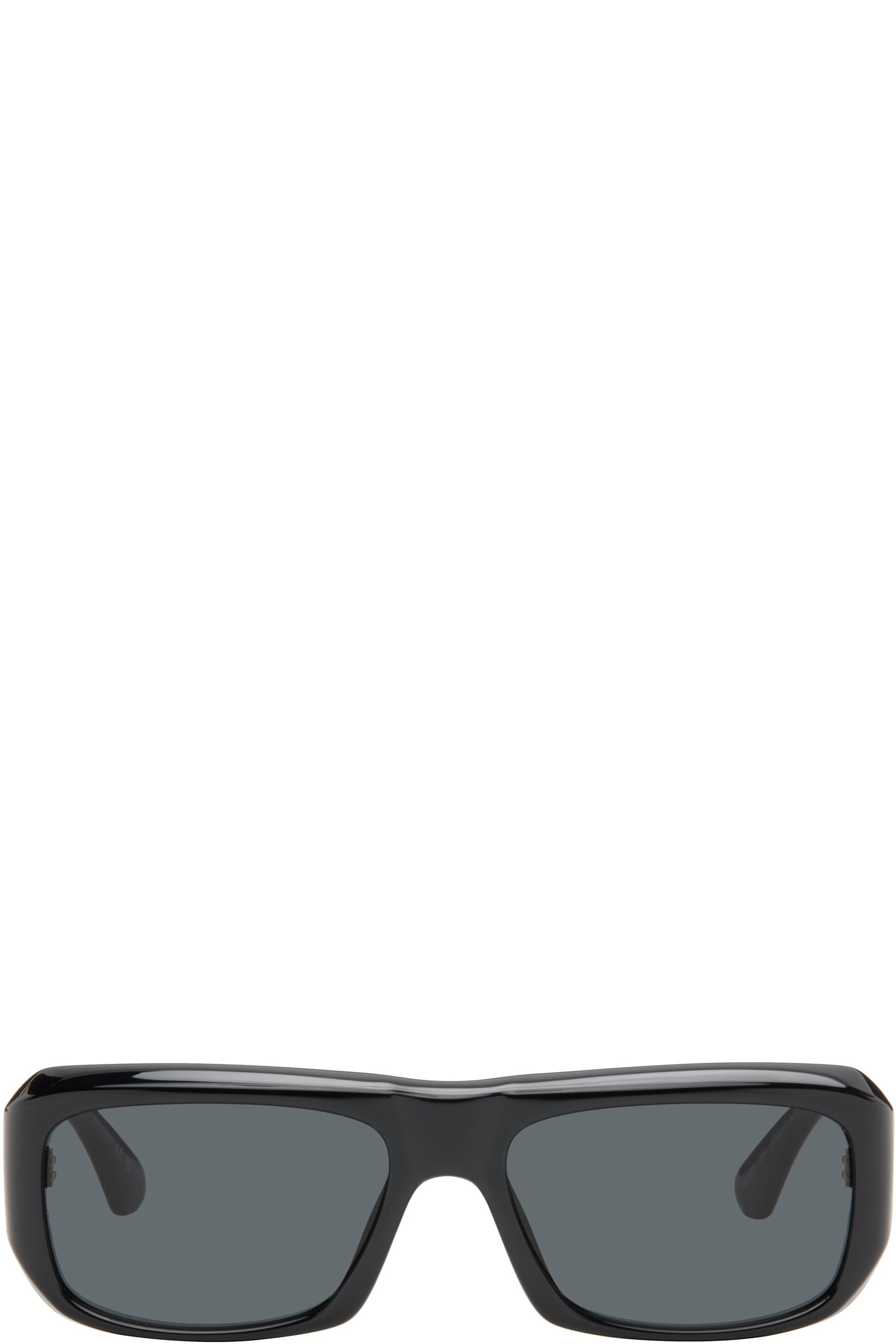 Saint Laurent: Black SL 869 Logo Sunglasses | SSENSE