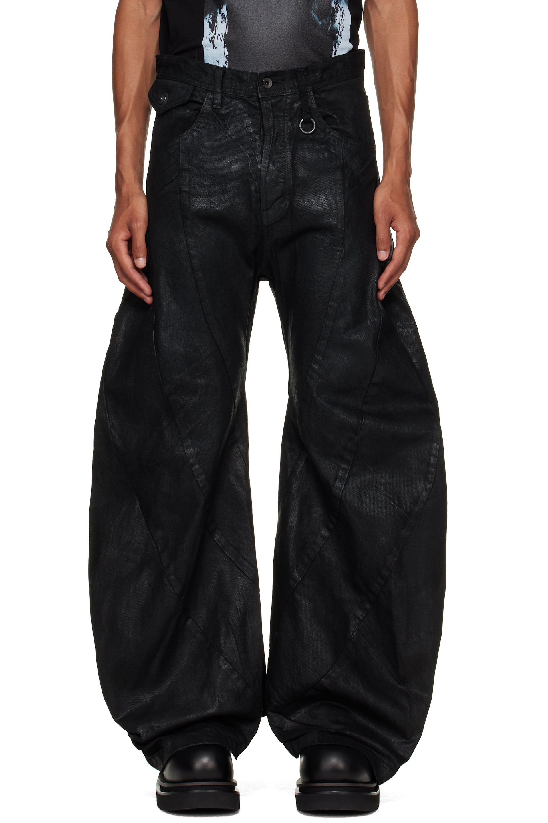 Julius - Black Bending Tuba Jeans