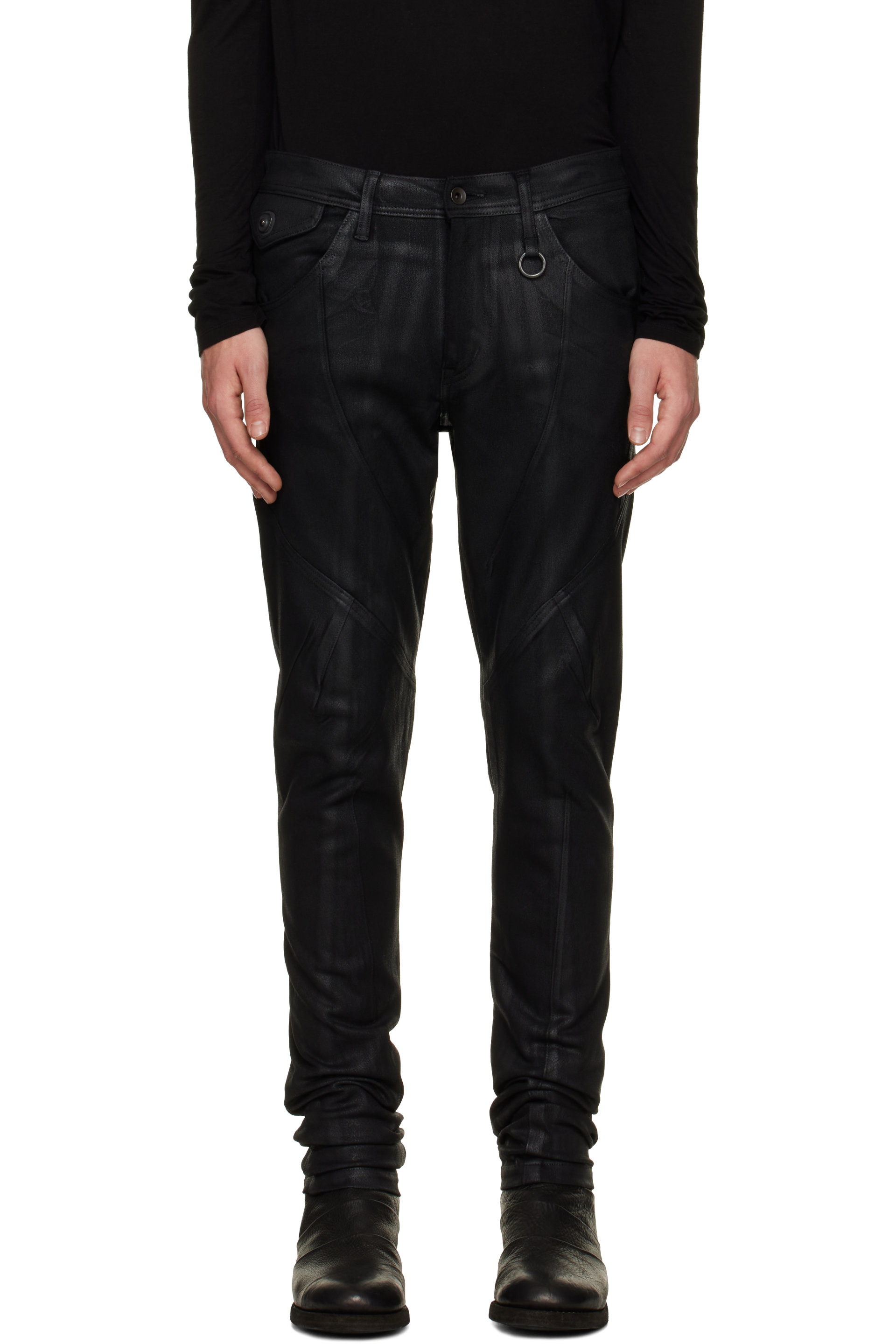 Julius - Black Droid Skinny Pants