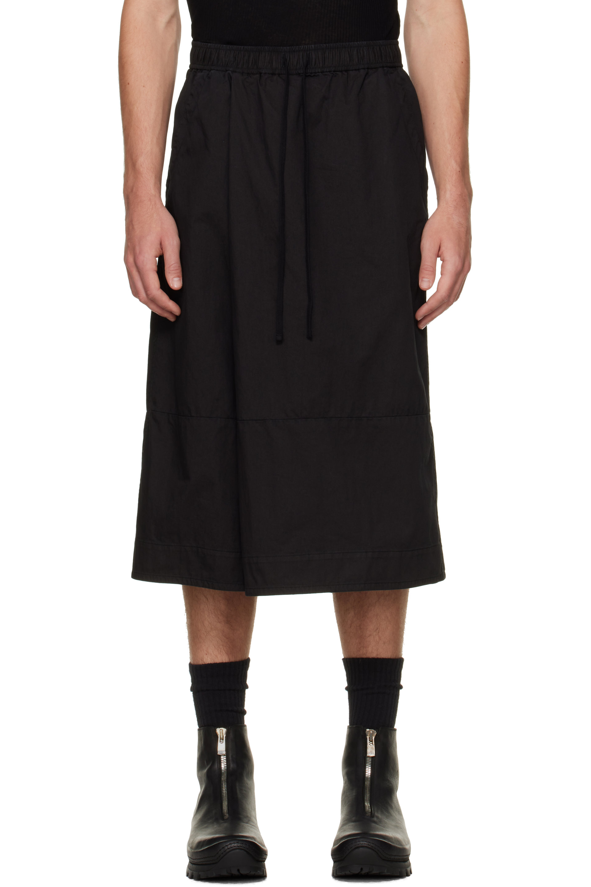 Julius - Short noir à assemblage portefeuille