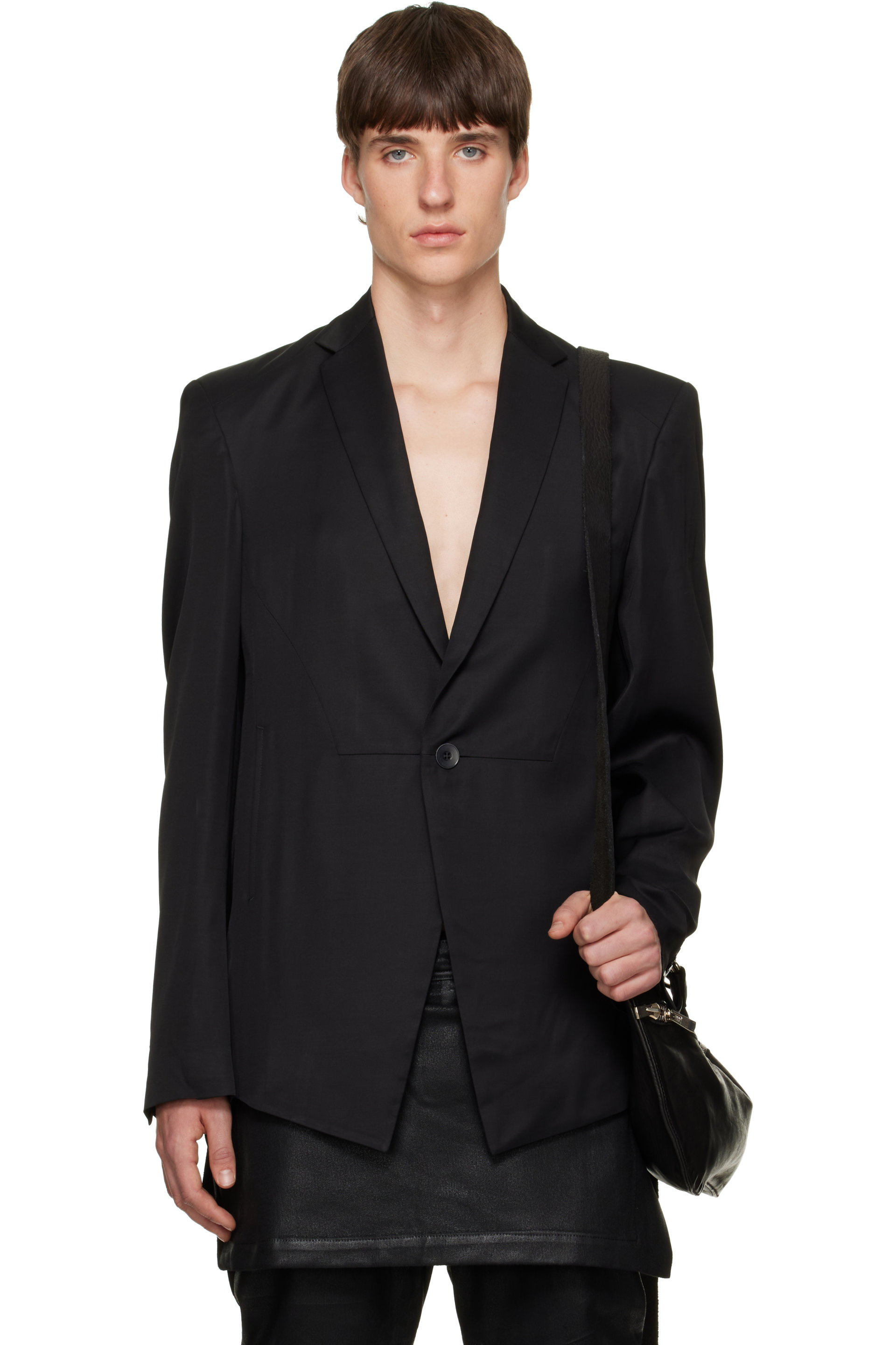 Julius - Black Tailored Wide Jacket