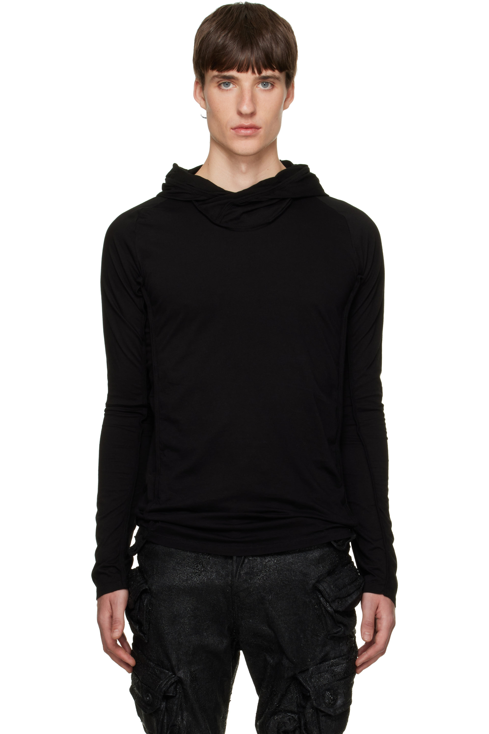 Julius - Black Hooded Top