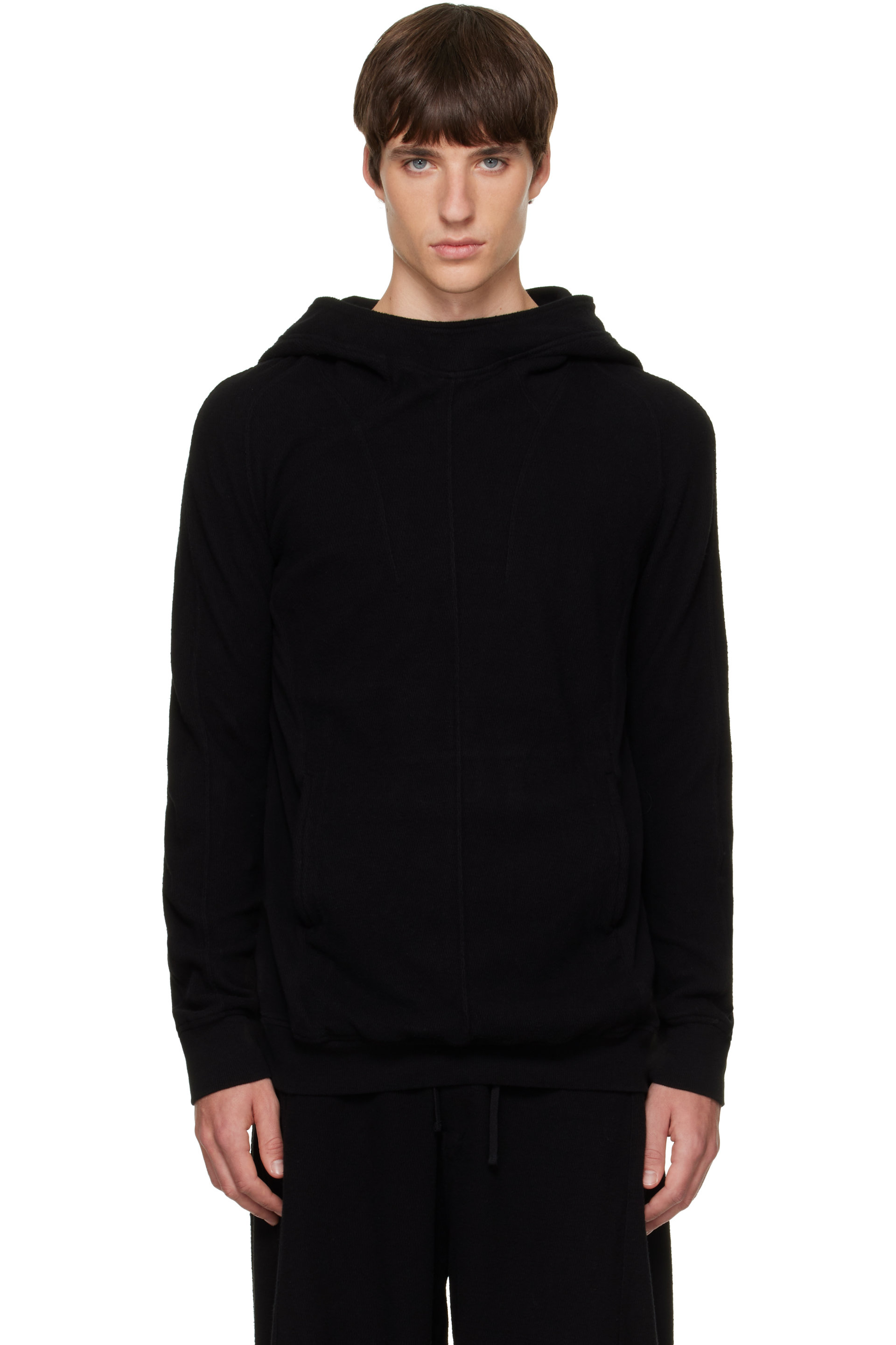 Julius - Black Seamed Hoodie