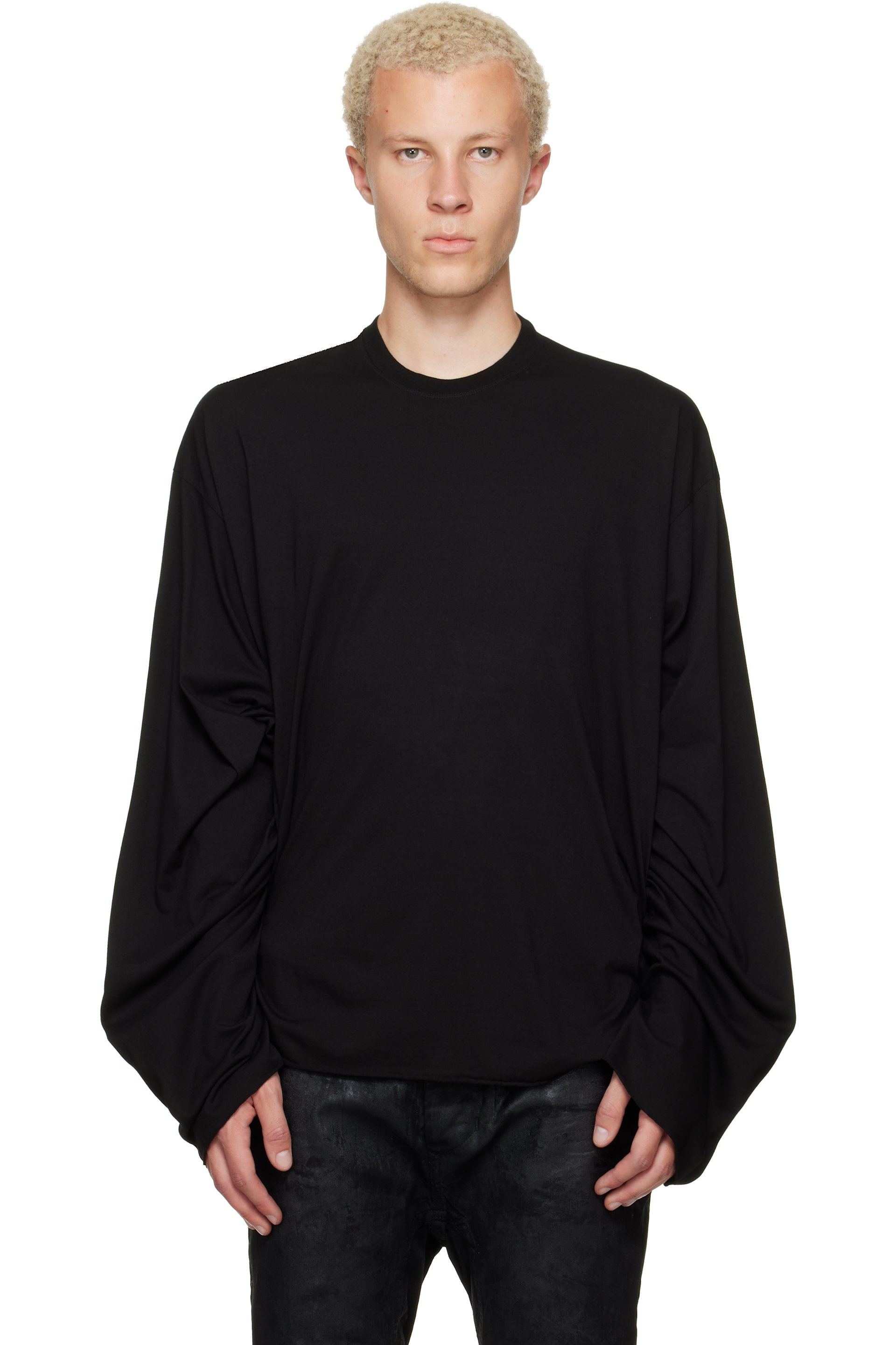 Julius - Black Long Sleeve Over T-shirt