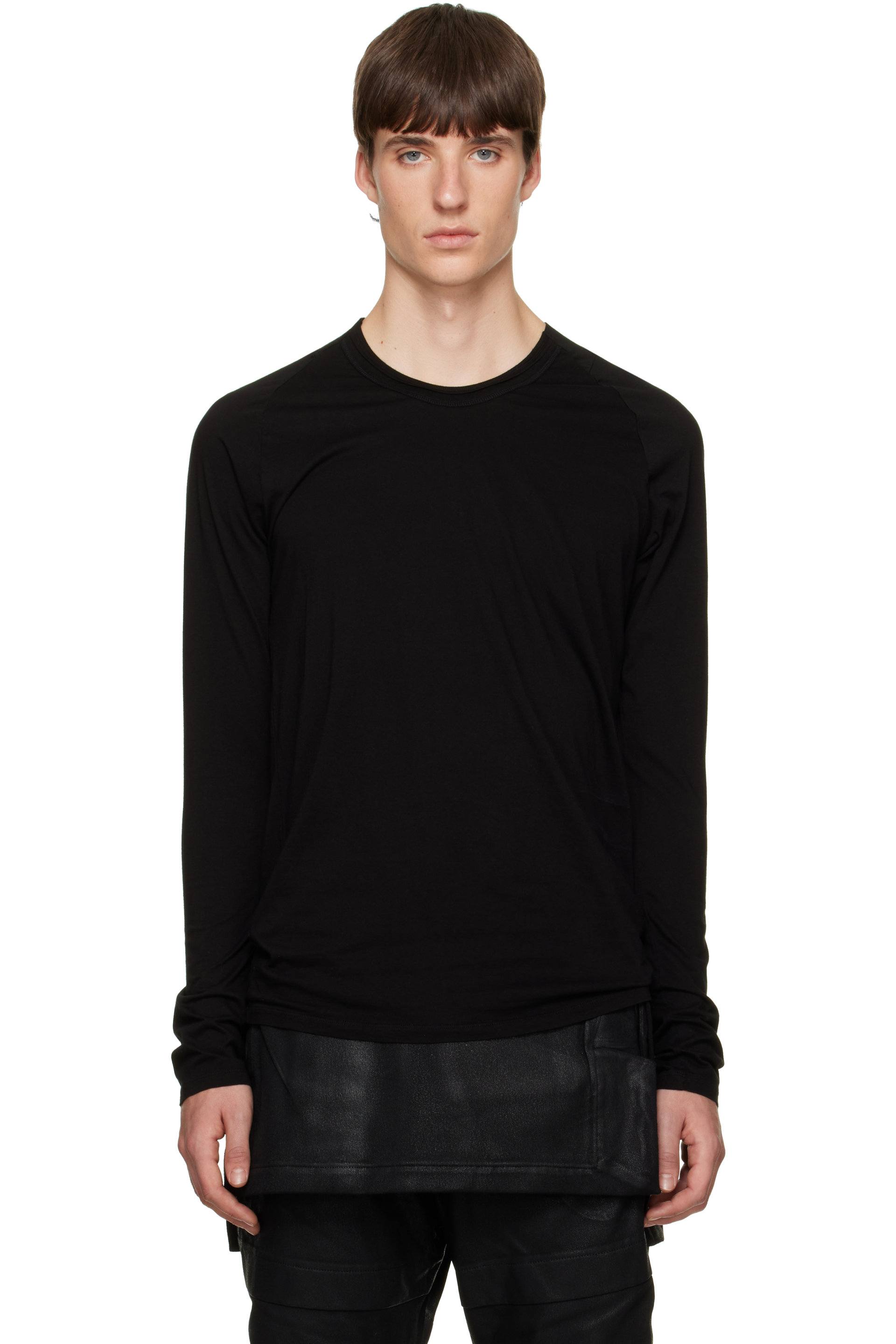 Julius - Black Seamed Neck Top