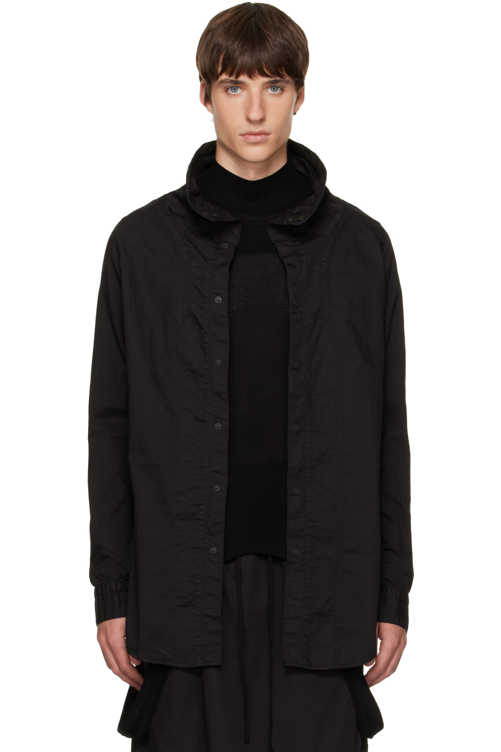 Julius - Black Droid High Neck T-shirt