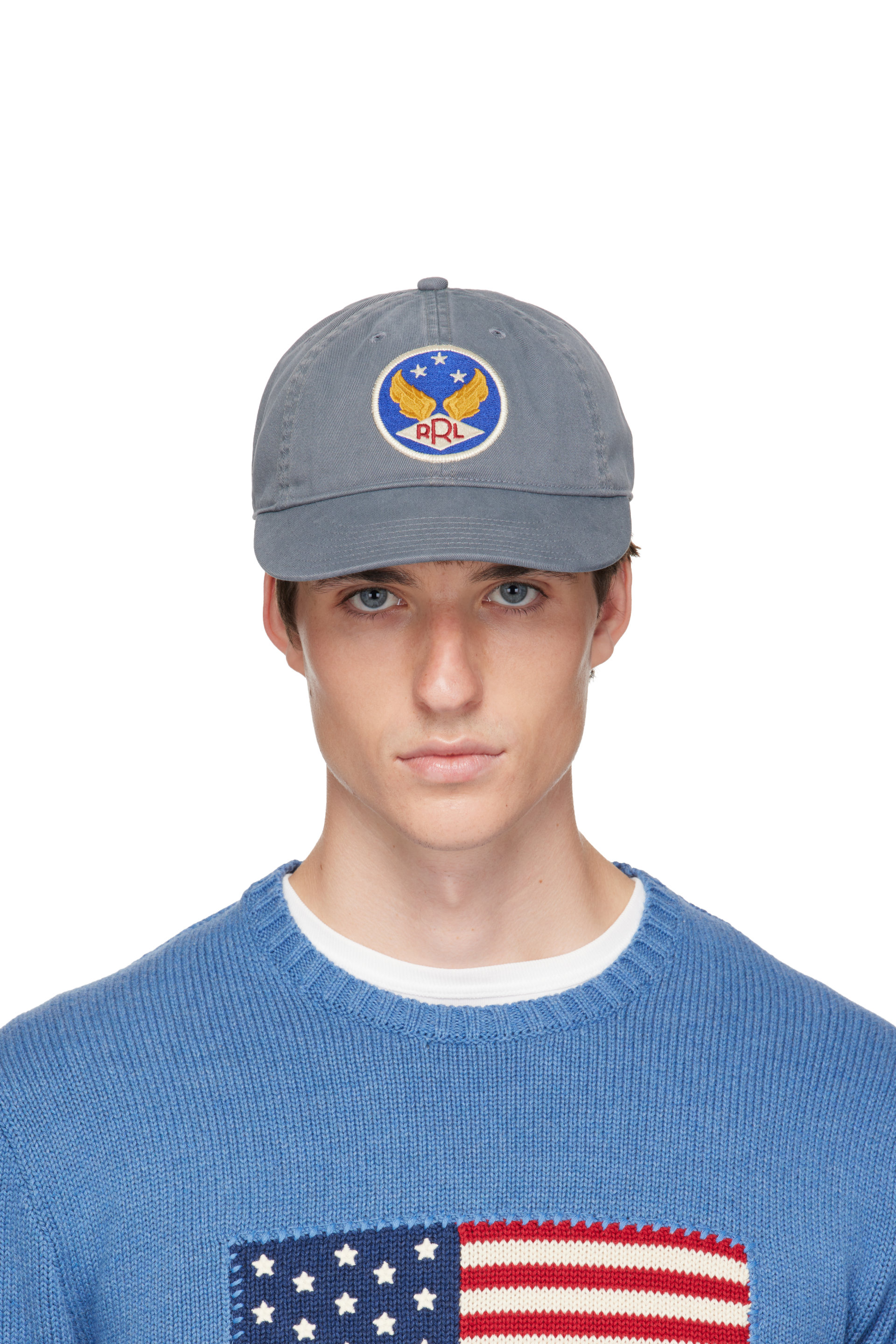 RRL - Blue Winged-Logo Twill Ball Cap