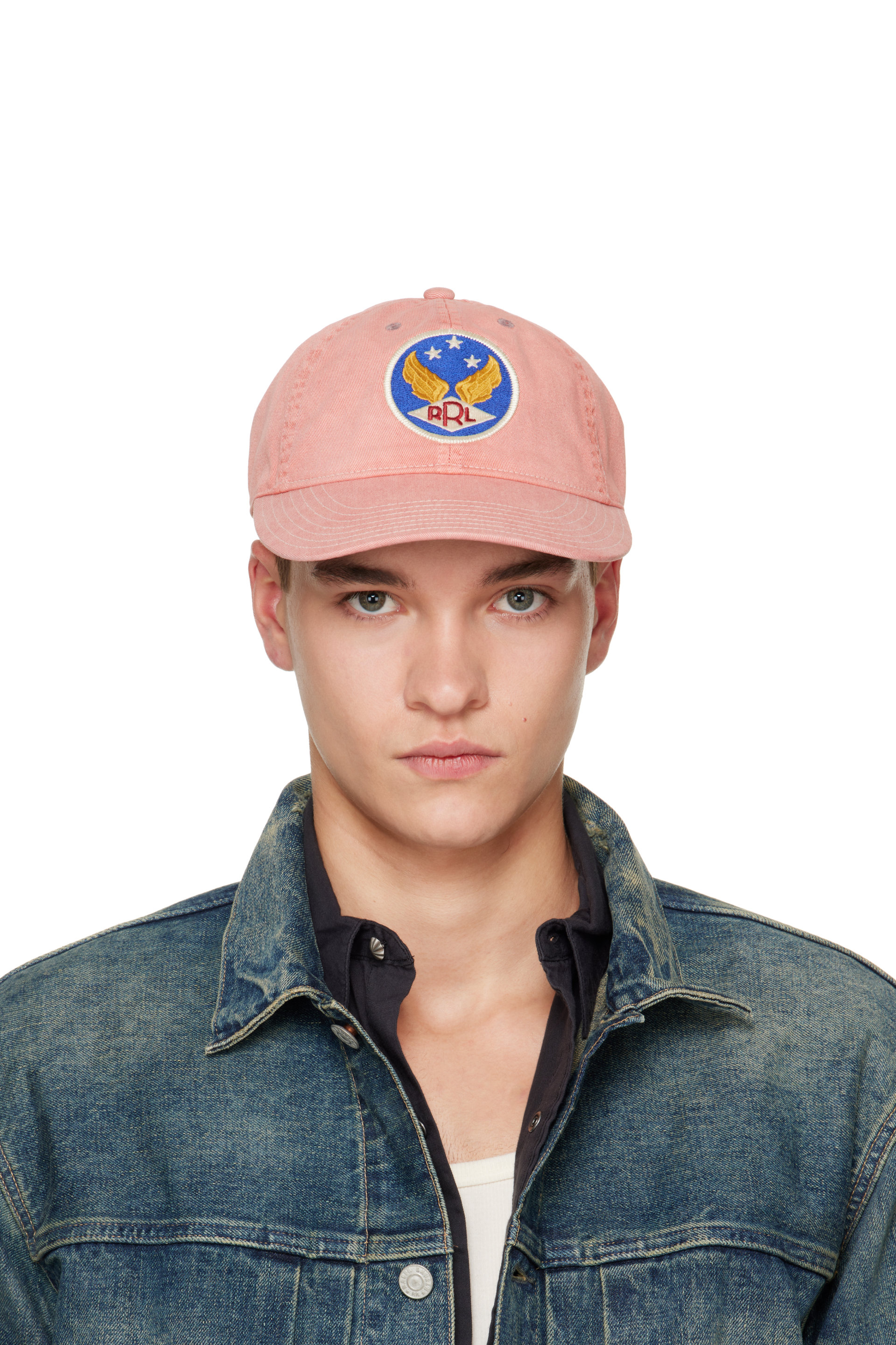 RRL - Pink Winged-Logo Twill Ball Cap