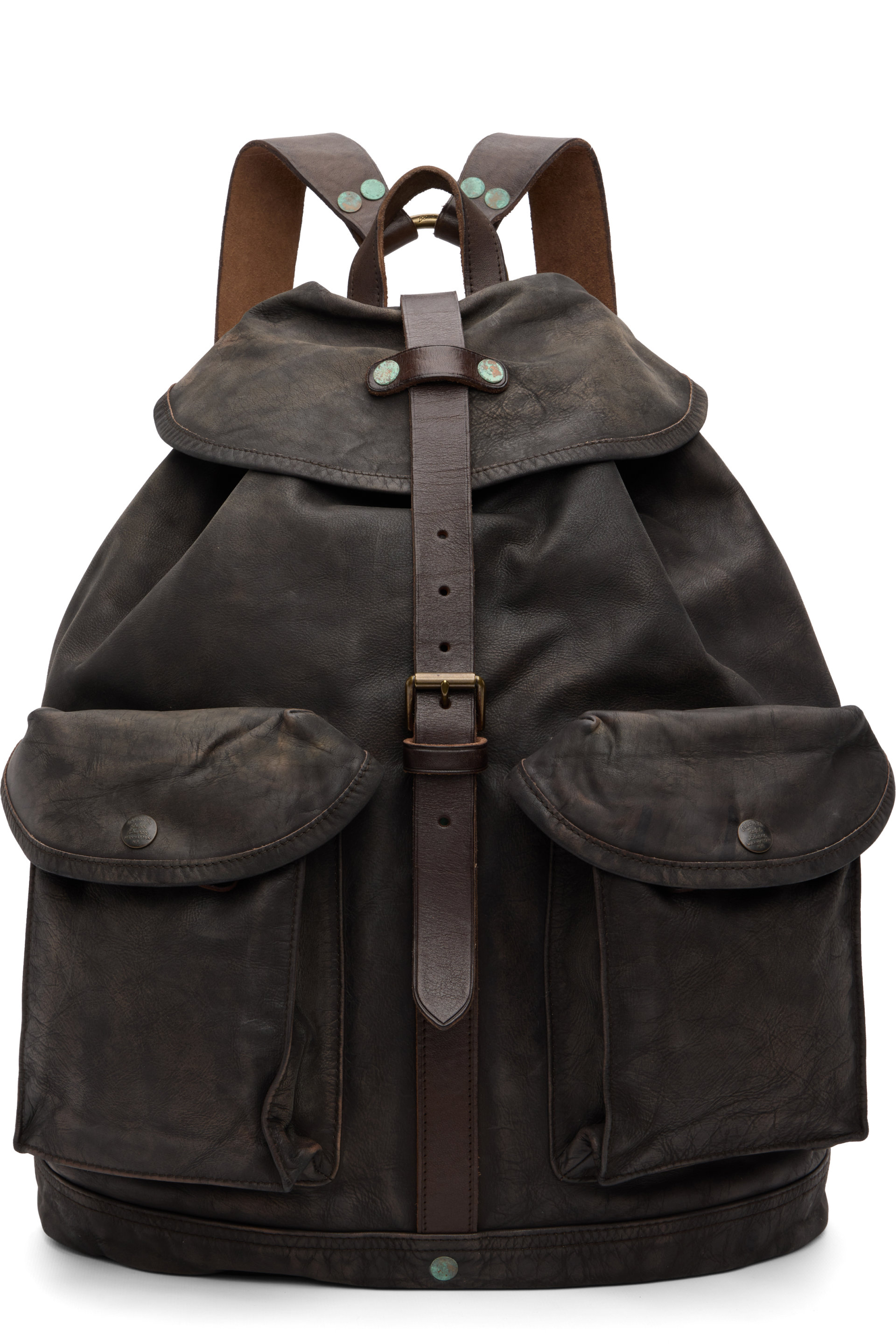 RRL - Brown Leather Rucksack Backpack