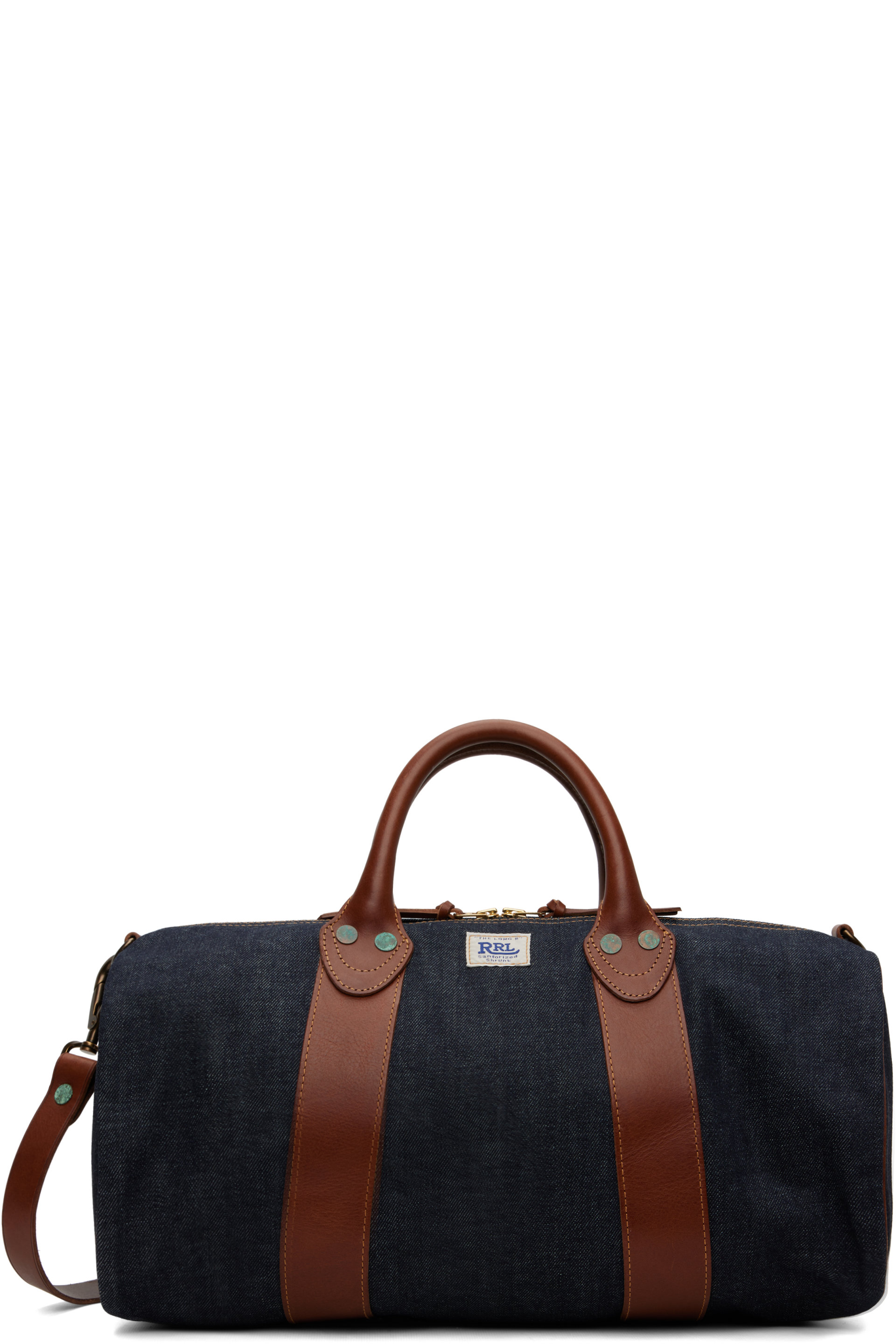 RRL - Indigo Denim Small Duffle Bag
