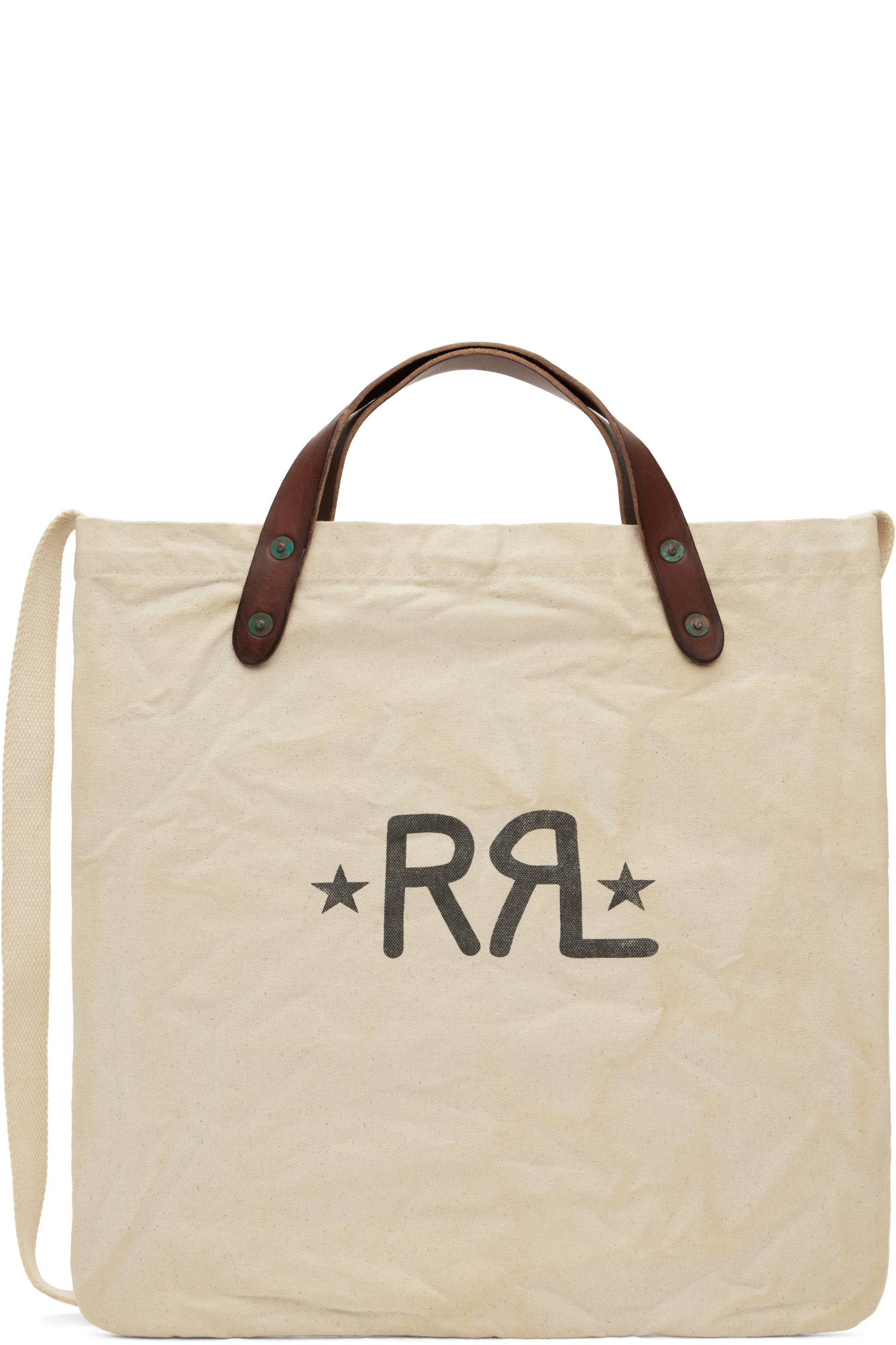 RRL - Off-White 'RRL' Ranch Logo Market Tote