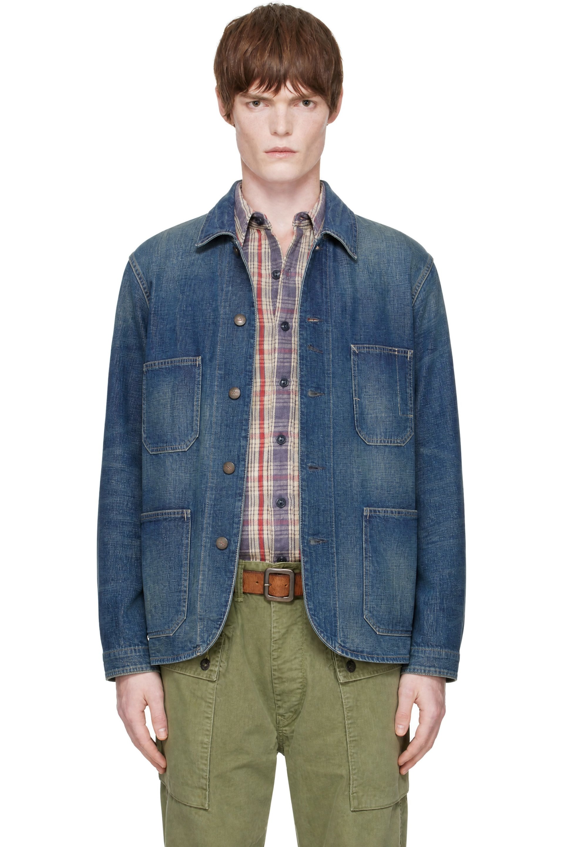 RRL - Blue Denim Engineer Jacket