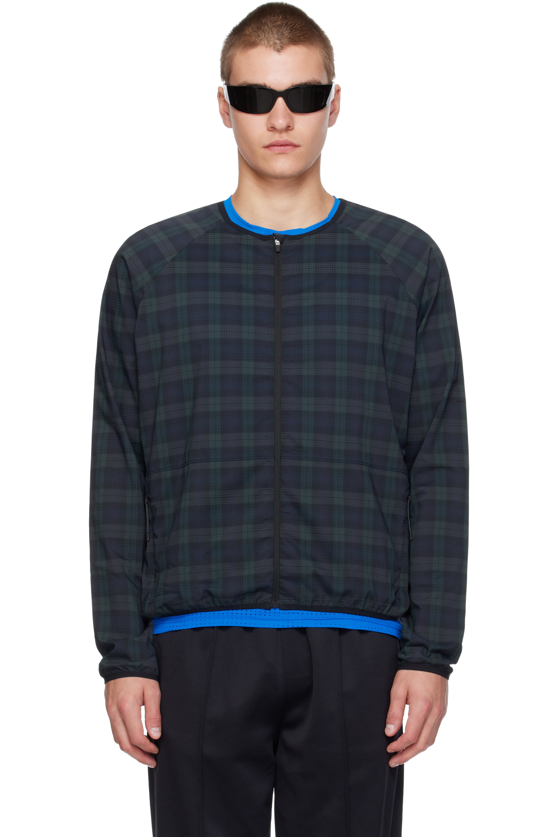 Literary Sport - Blouson Leo vert et bleu marine