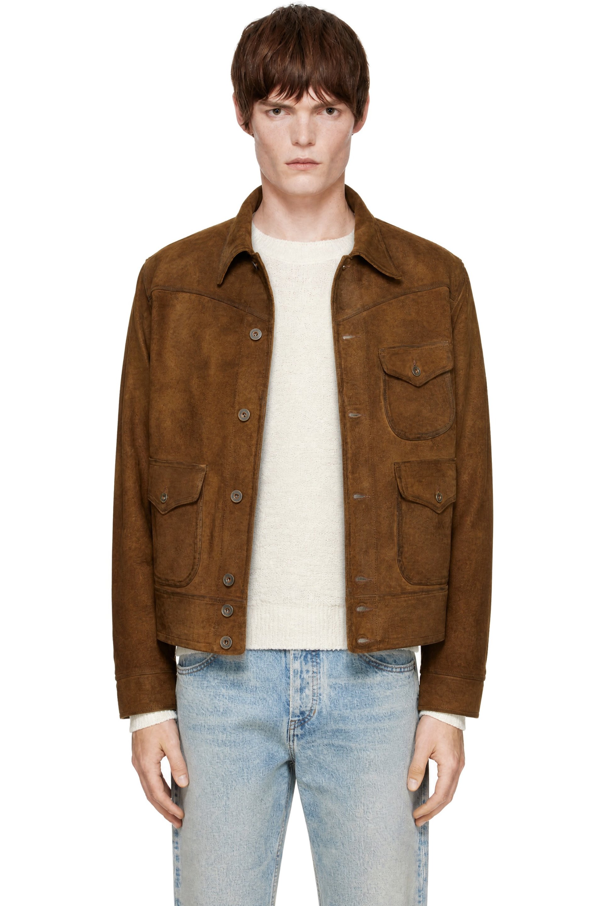 RRL - Brown Roughout Suede Jacket