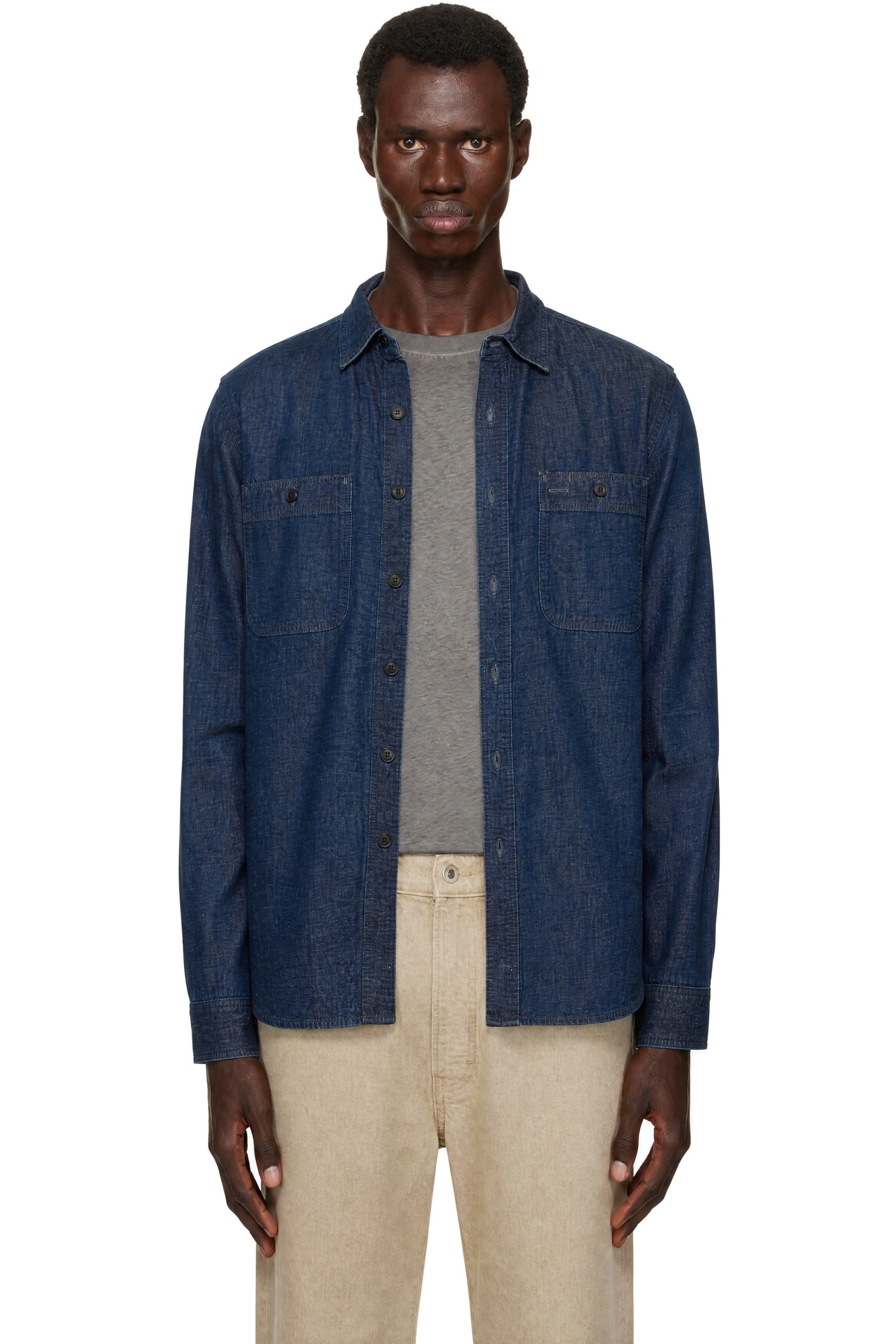 RRL - Indigo Denim Work Shirt