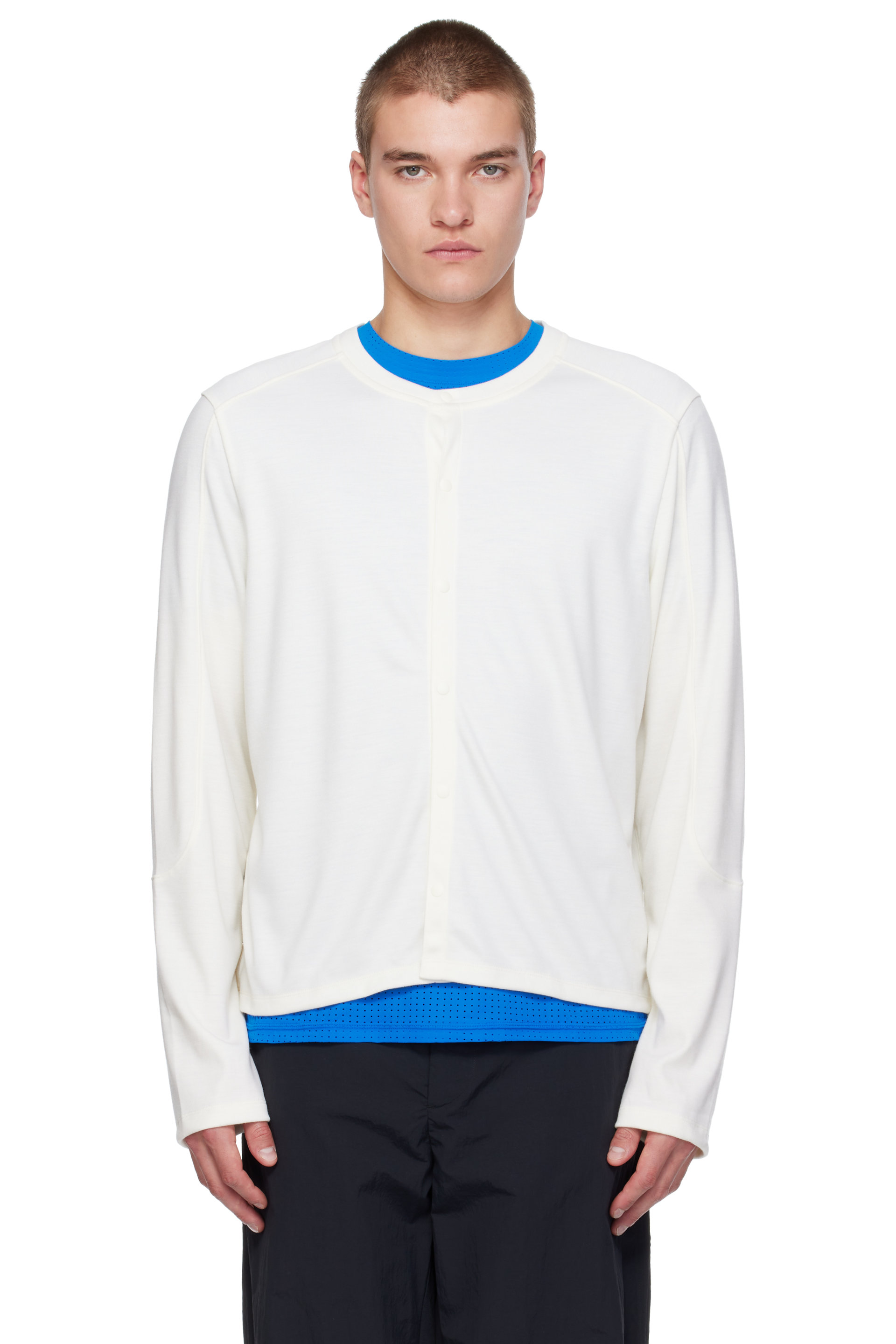 Literary Sport - Cardigan Walker blanc cassé