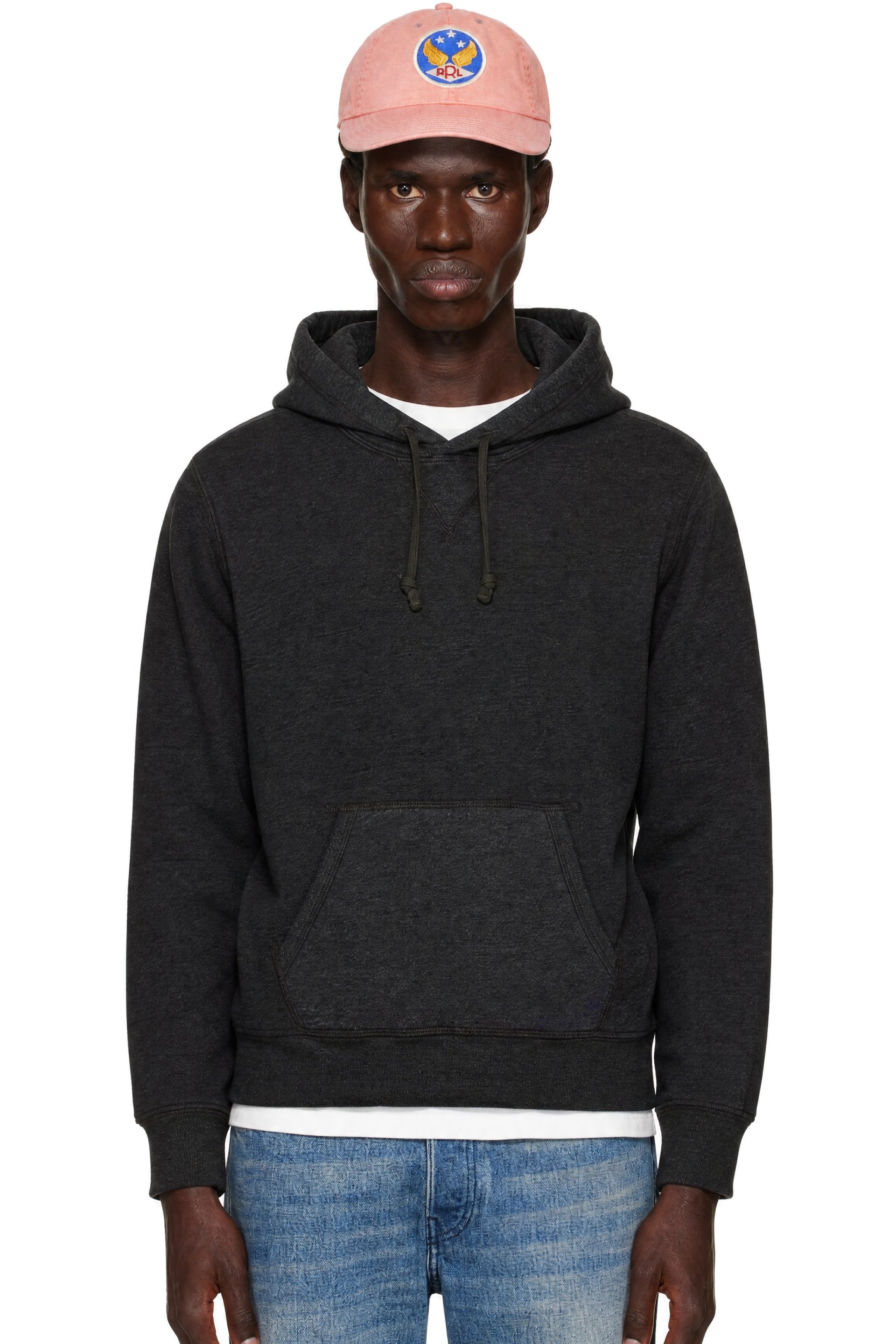 RRL - Gray French Terry Hoodie