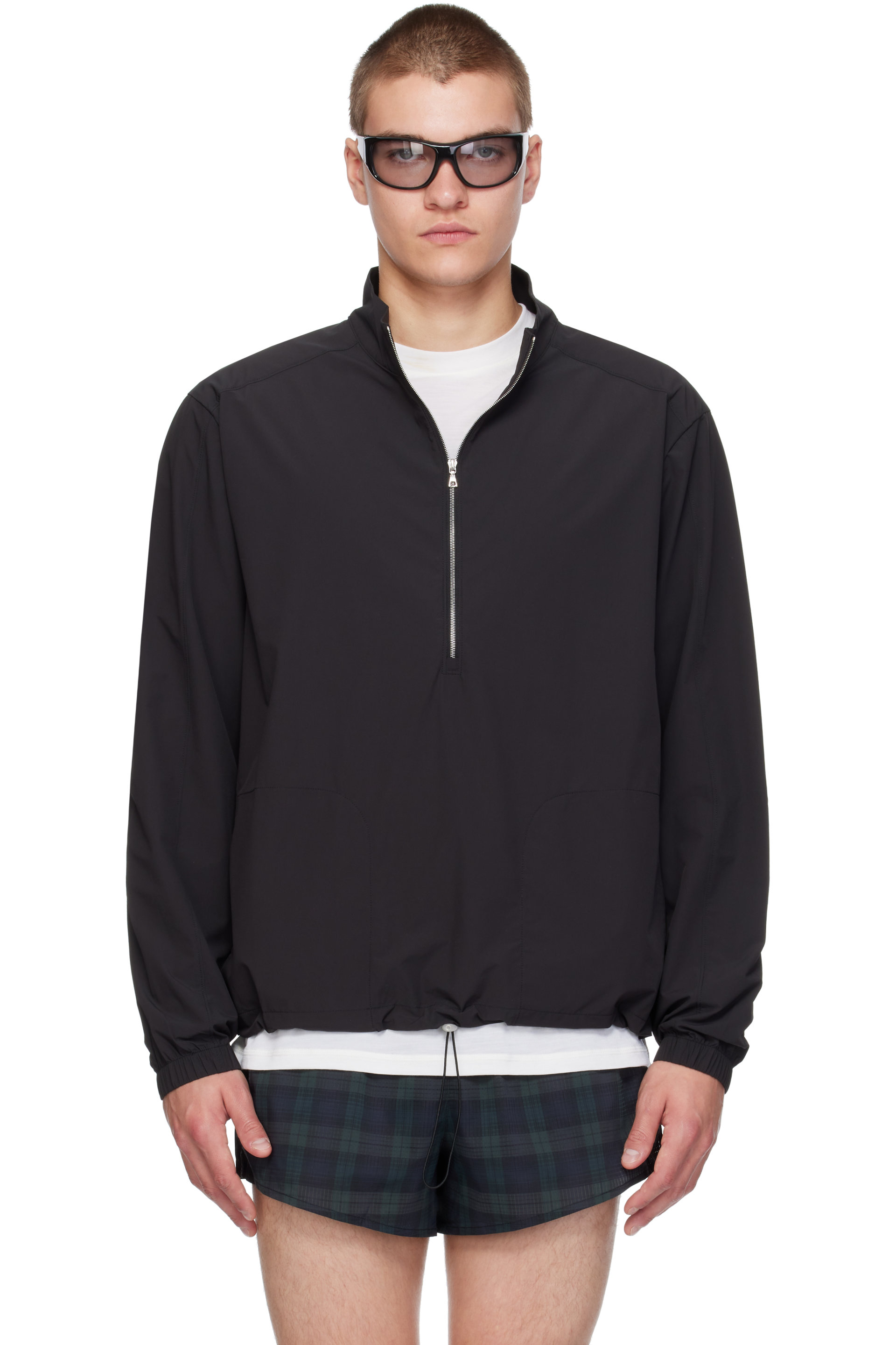 Literary Sport - Blouson Anton noir à demi-glissière