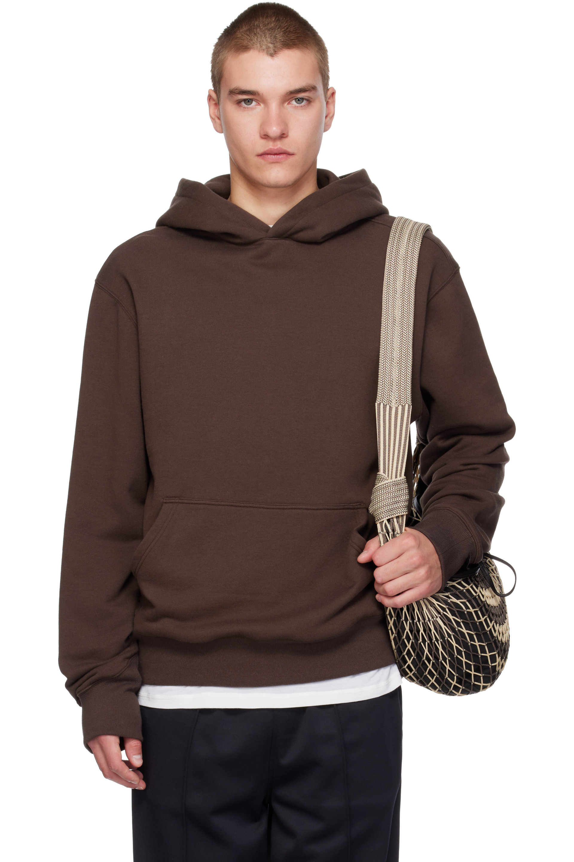 Literary Sport - Pull à capuche Conrad brun