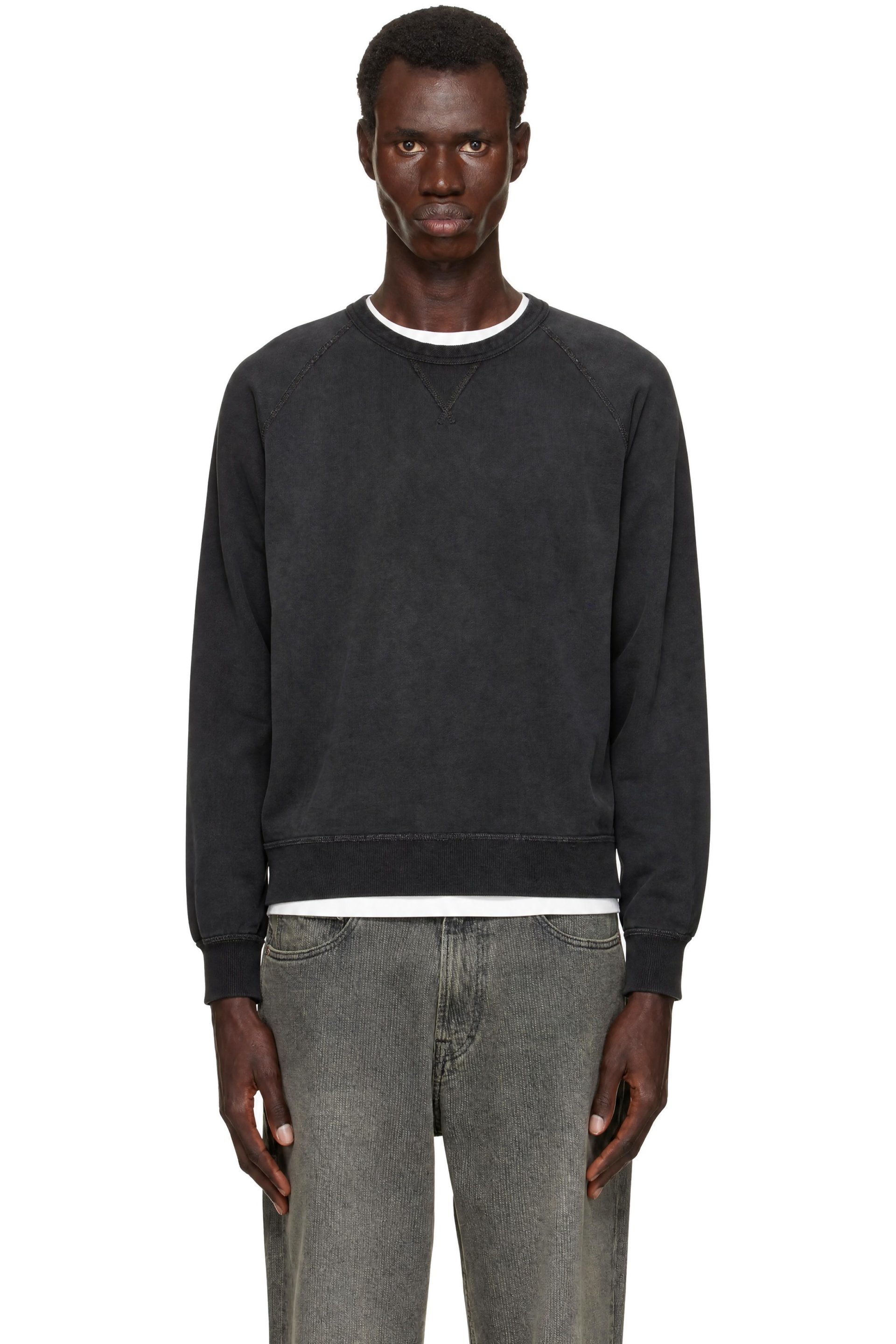 RRL - Black Indigo French Terry Sweatshirt