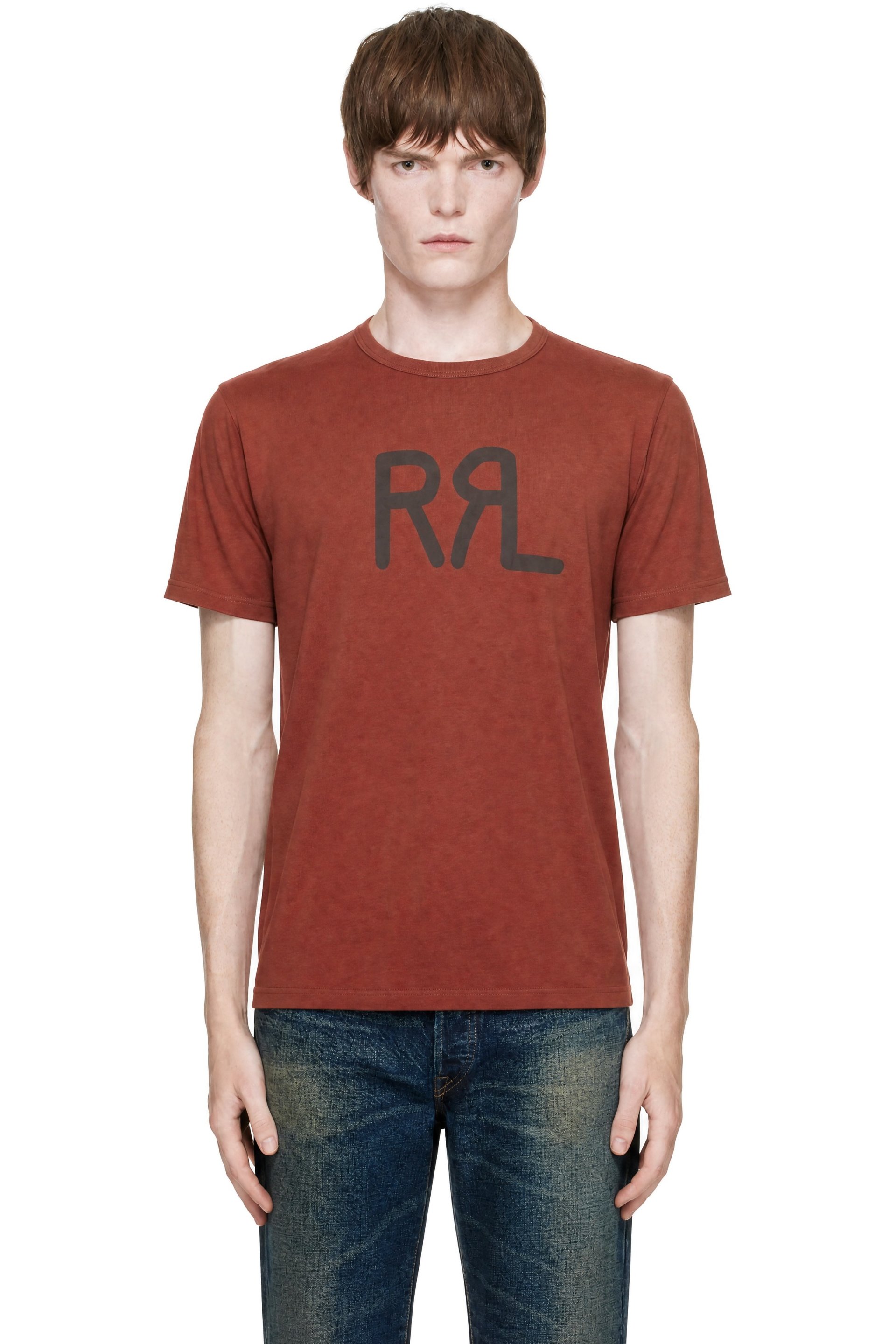 RRL - Red 'RRL' Ranch Logo T-shirt