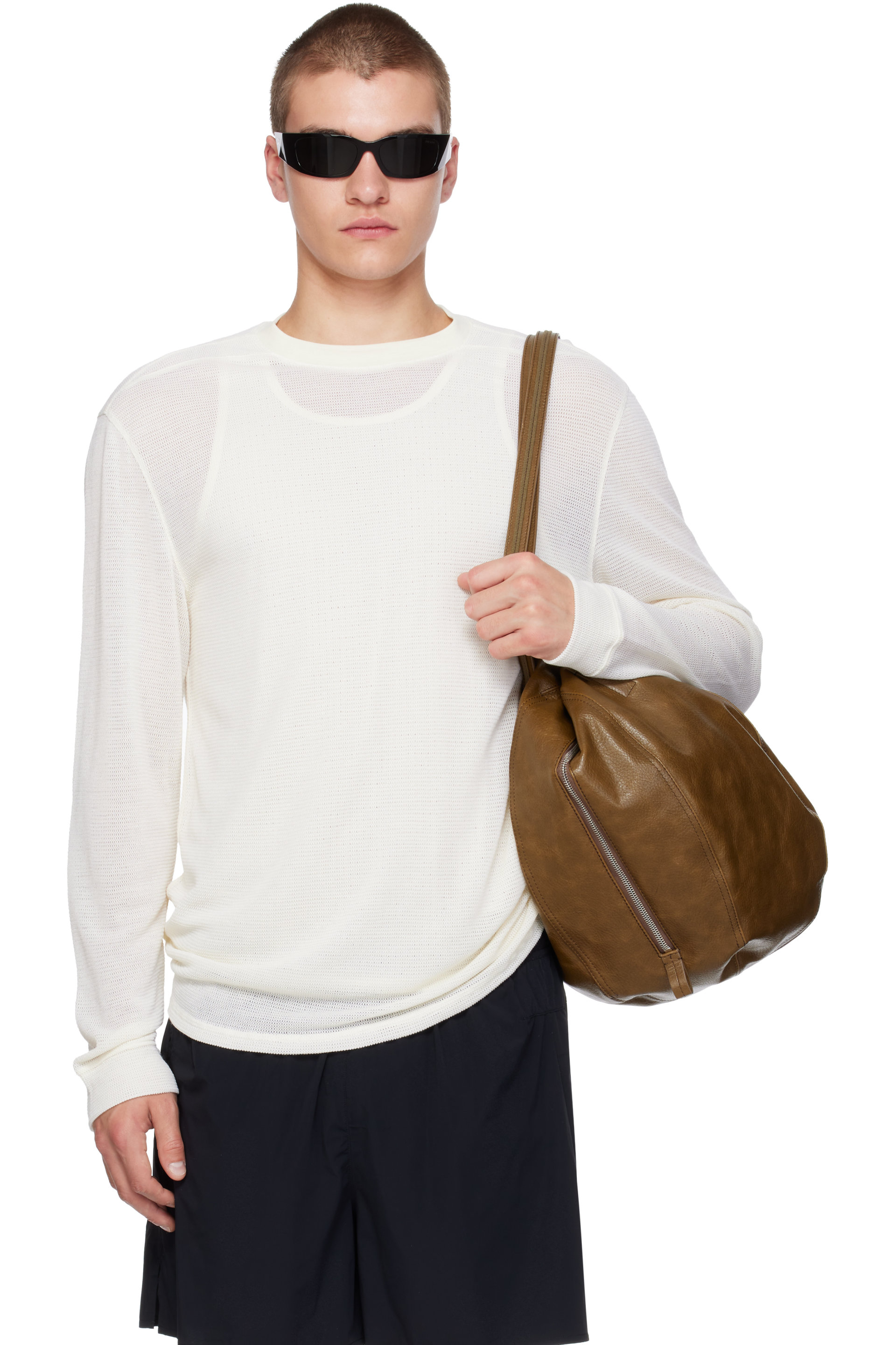 Literary Sport - Off-White Robbie Cordura Mesh Longsleeve T-shirt