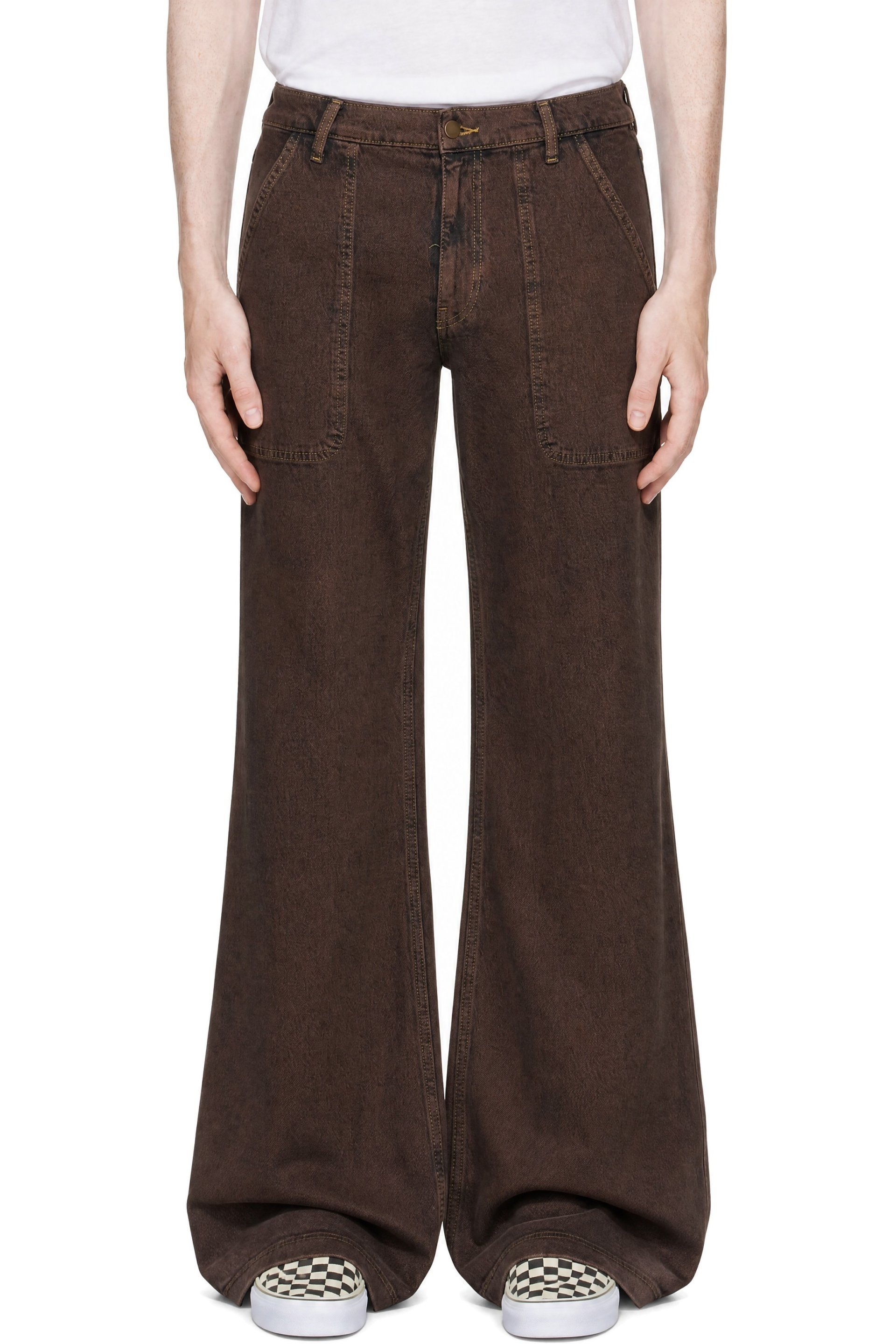 Sanderlak - Brown Utility Flare Jean