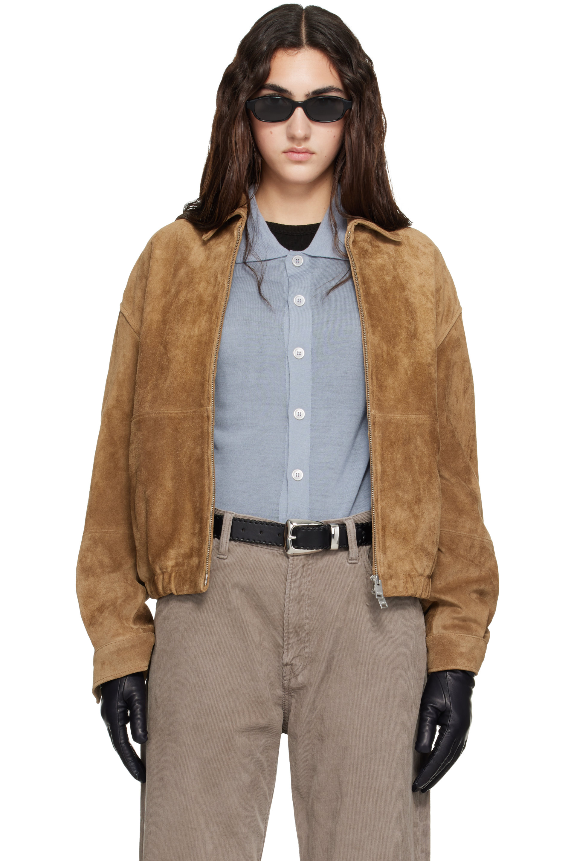 Arma - Tan Maddox Gritty Suede Jacket