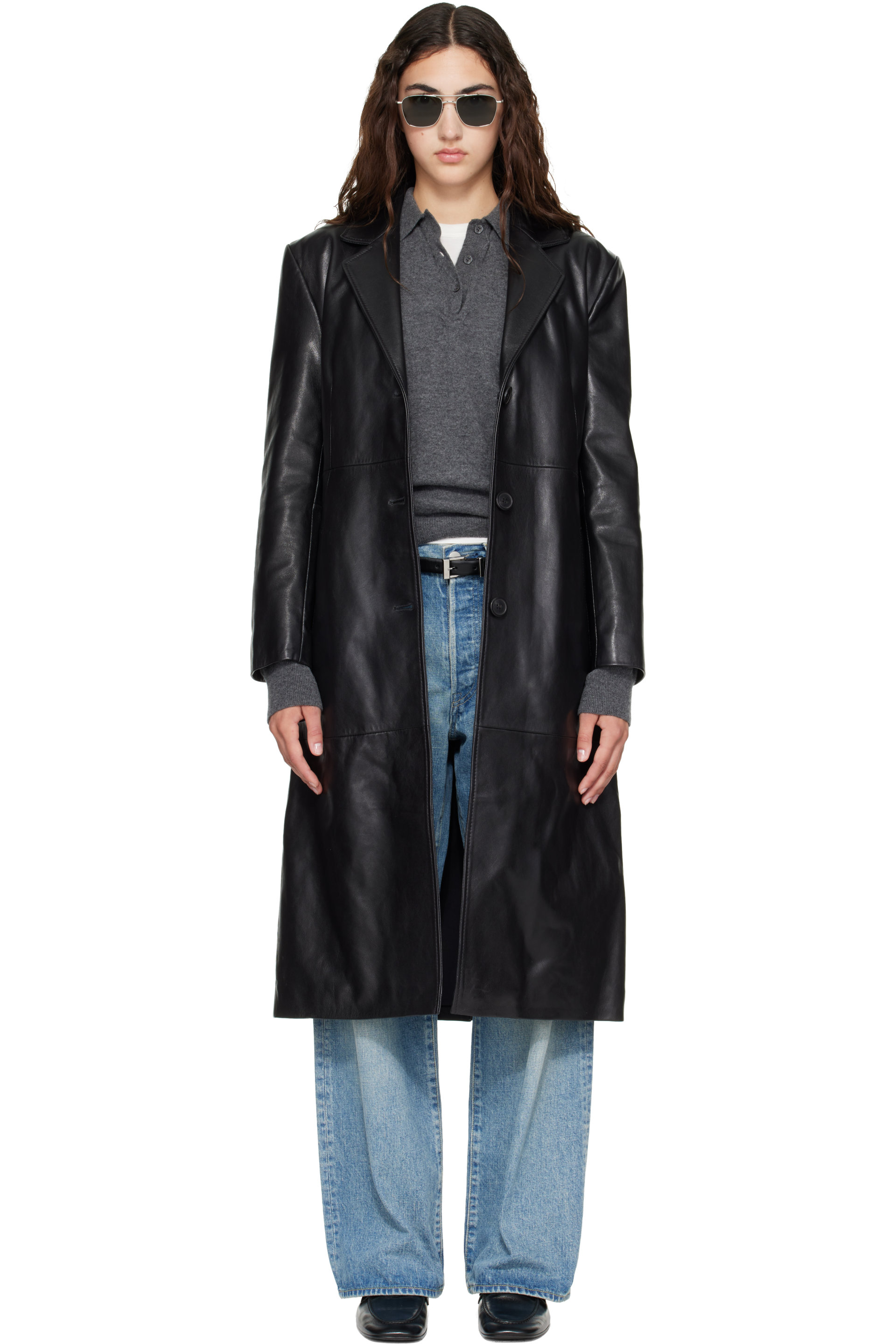 Arma - Black Aisa Leather Coat