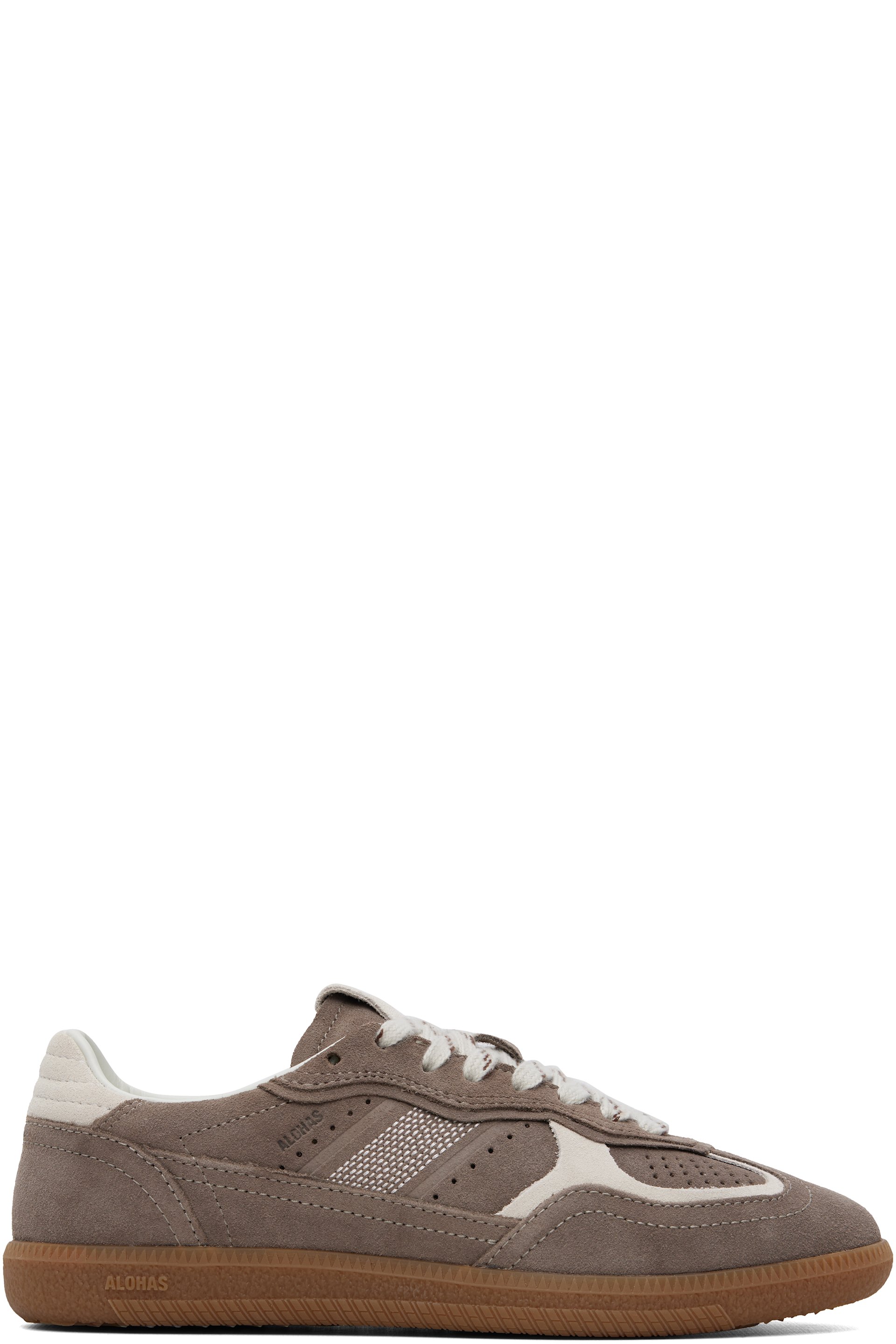 Alohas - Taupe Tb.490 Rife Suede Leather Sneakers