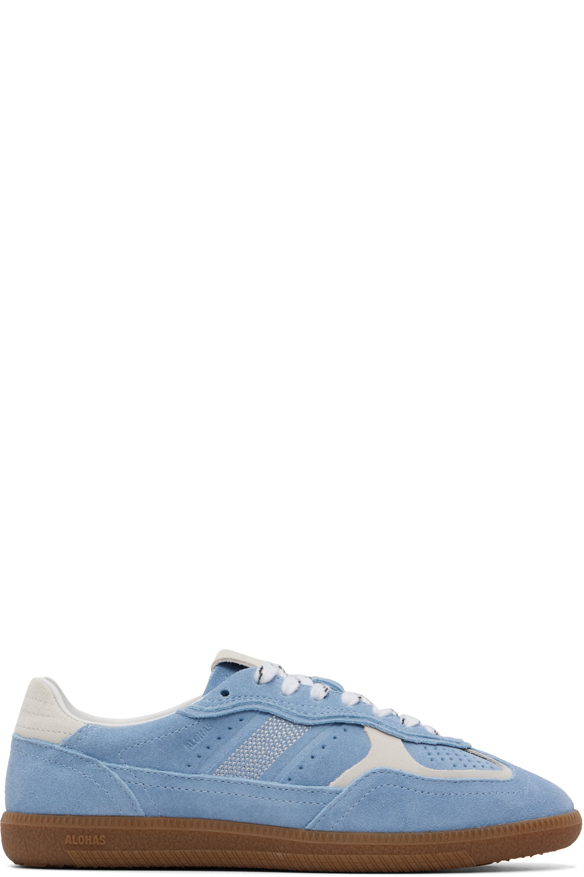 Alohas - Blue Tb.490 Rife Suede Leather Sneakers