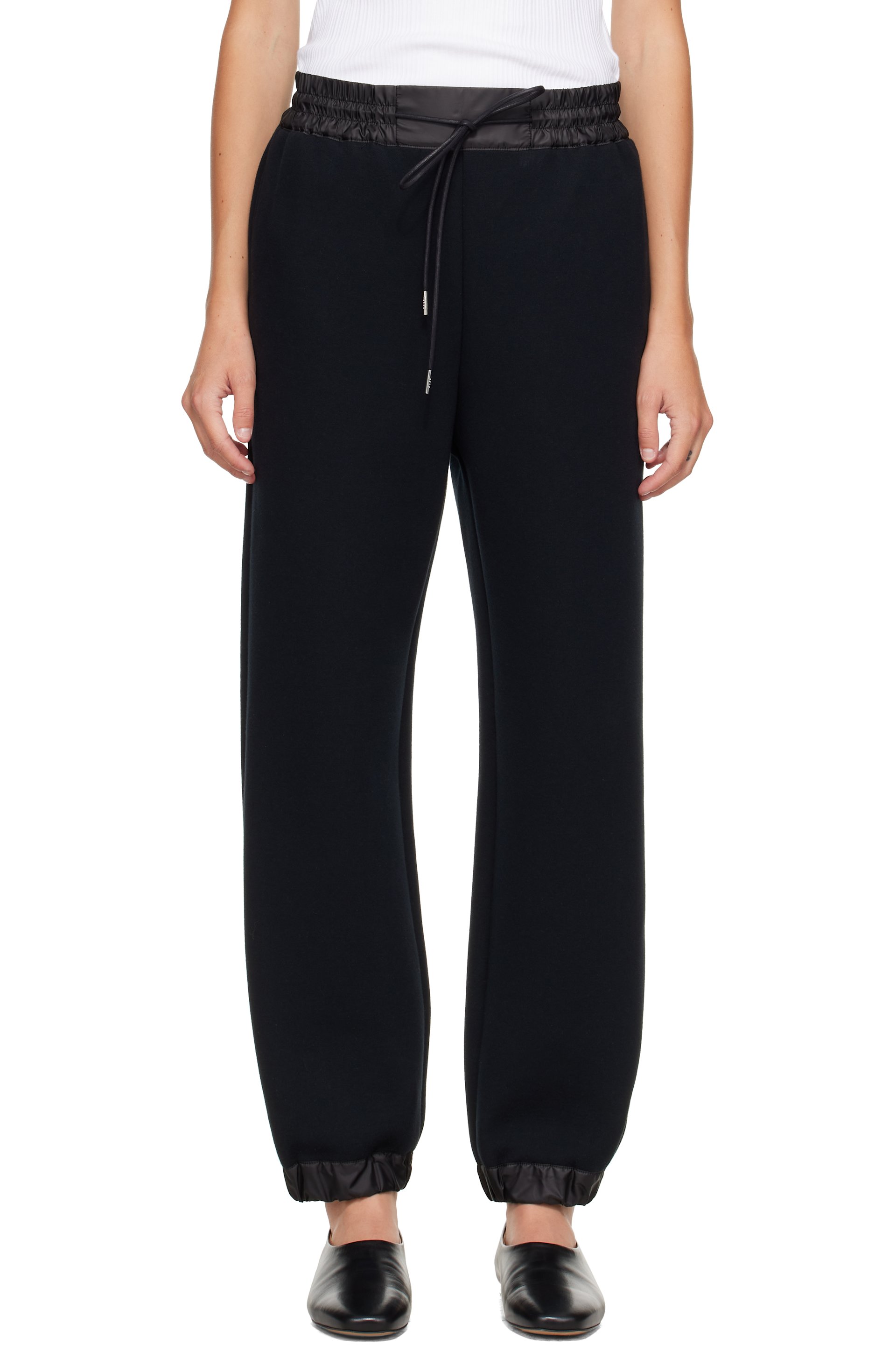 sacai - Black Sponge Sweatpants