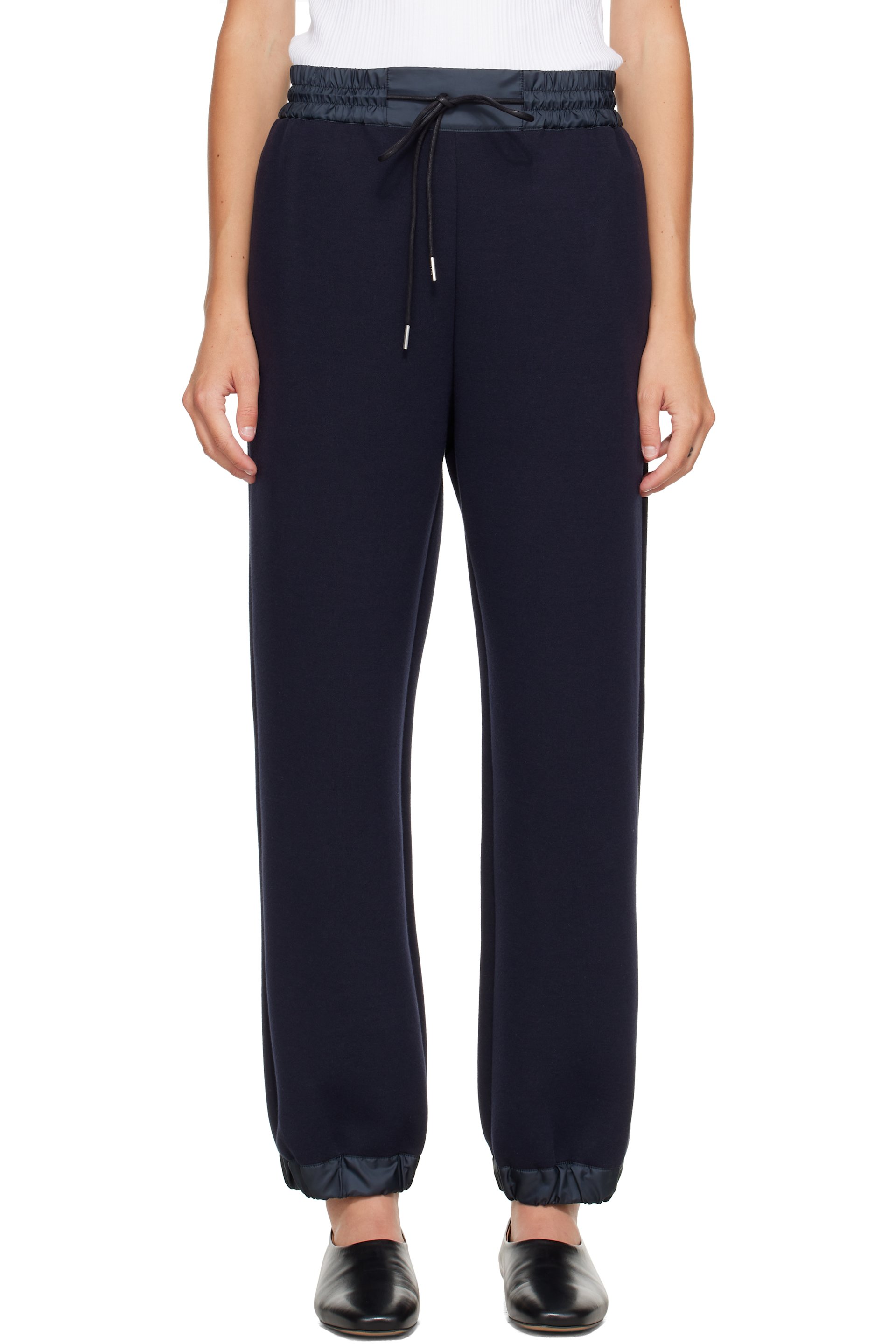 sacai - Navy Sponge Sweatpants