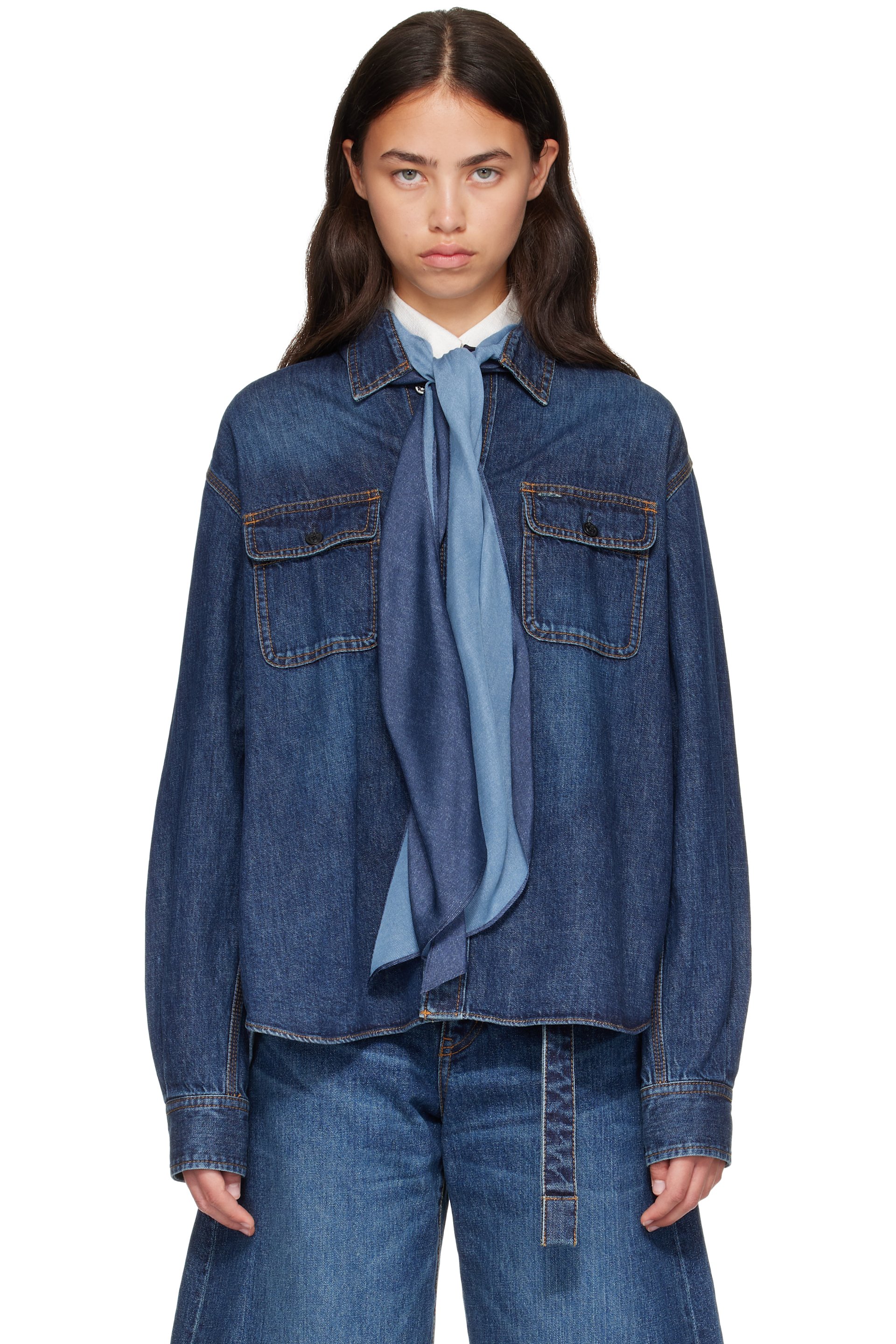 sacai - Blue Denim Shirt
