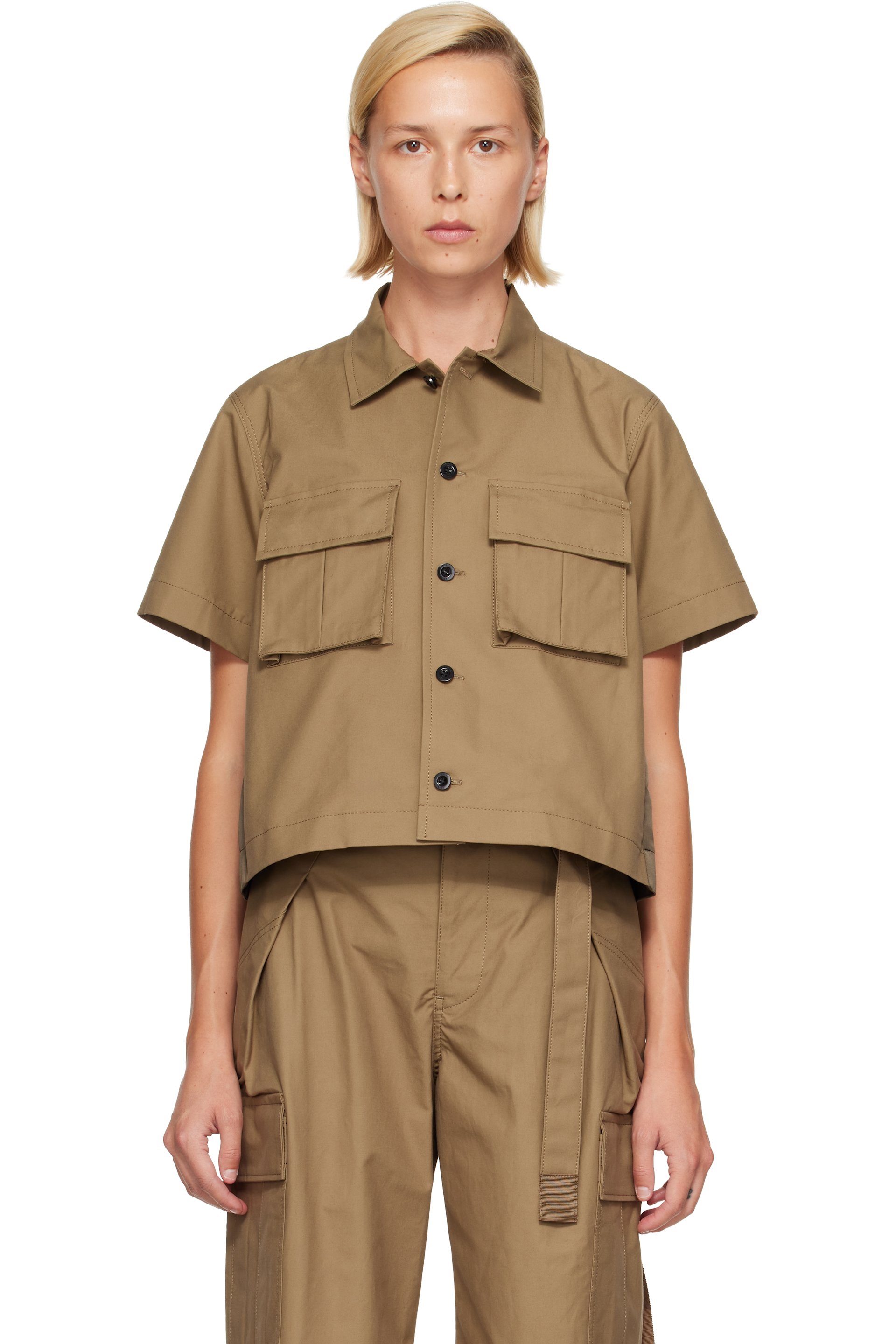 sacai - Khaki Cotton Weather Shirt