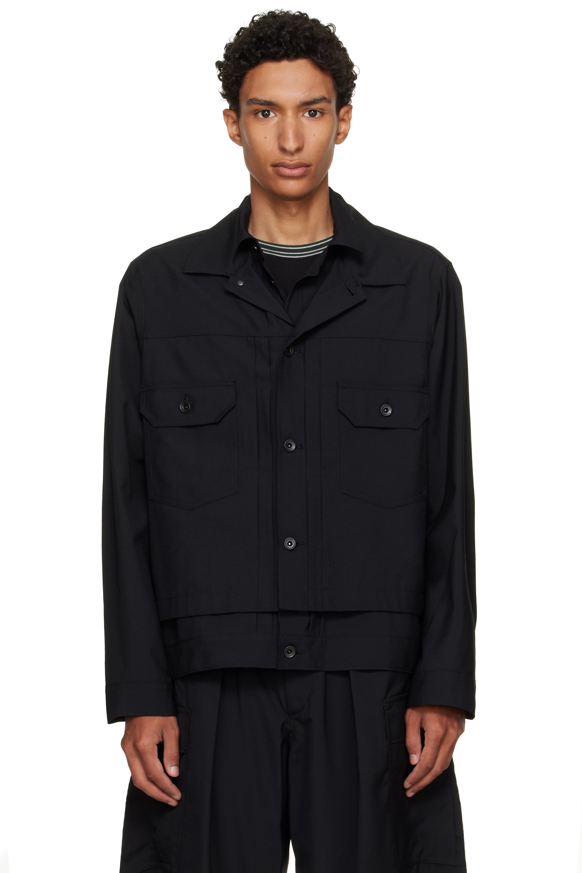 sacai - Black Suiting Jacket