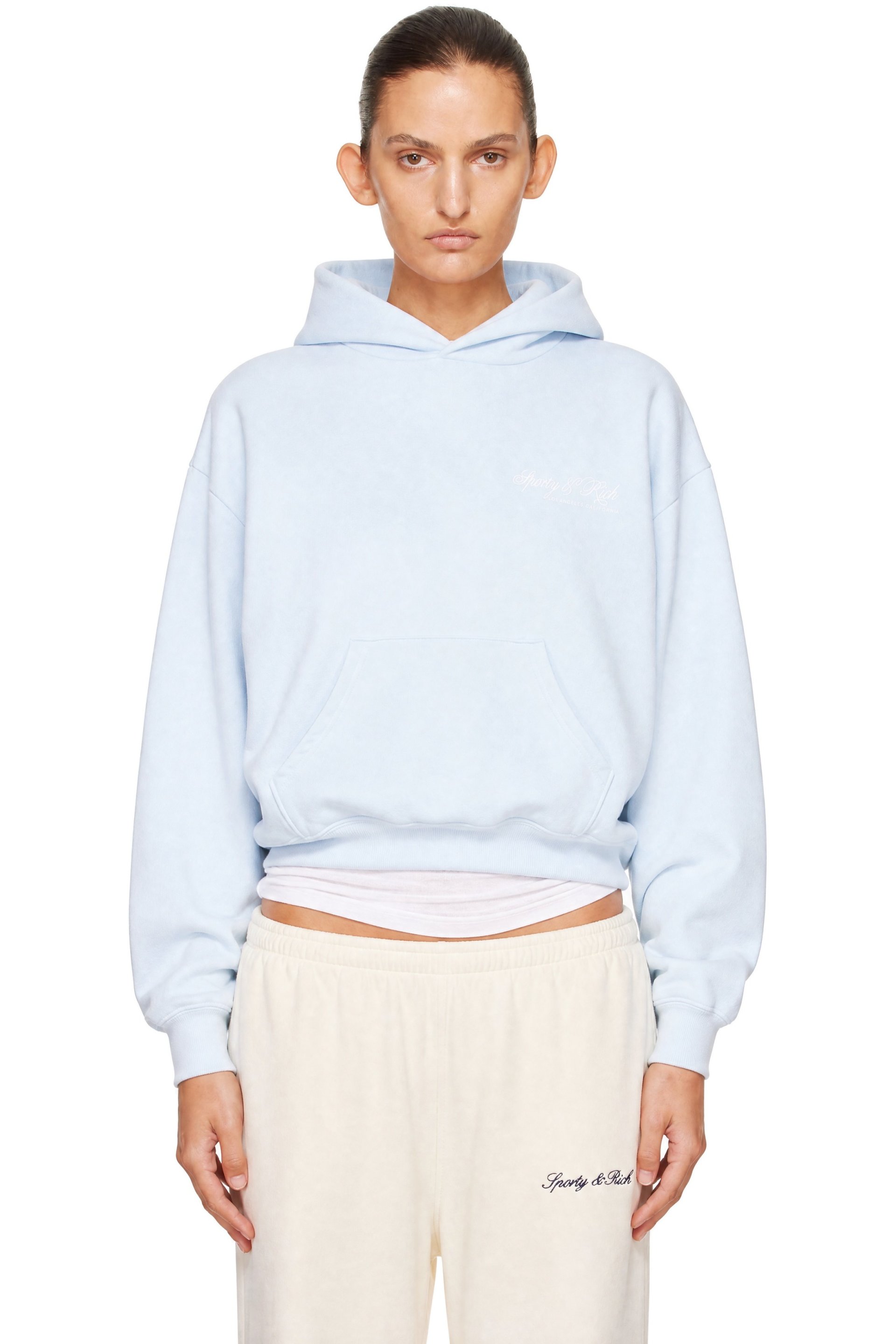 Sporty & Rich - Blue International Hoodie