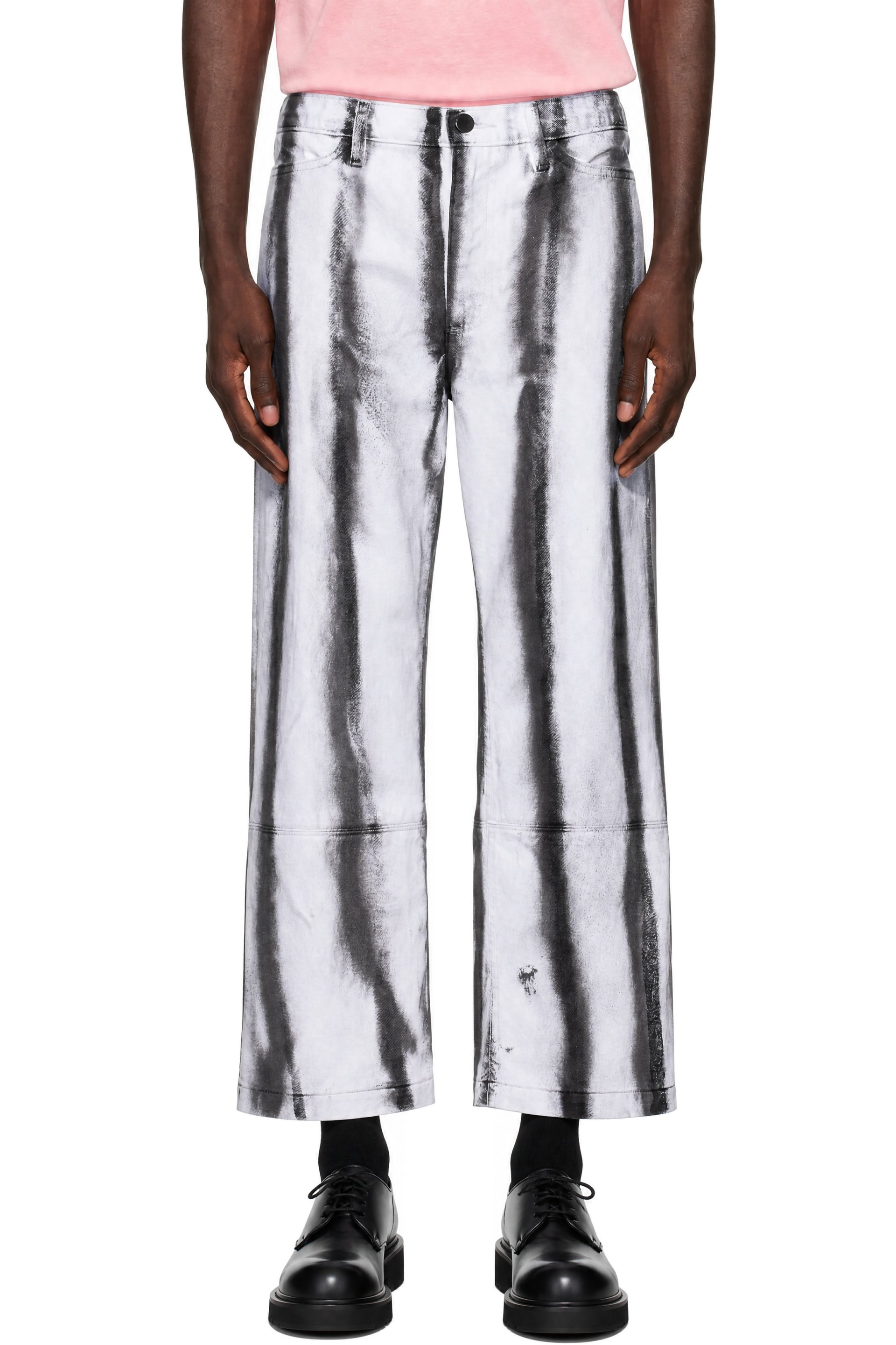 HYACYN - White & Black Etteragic Jeans