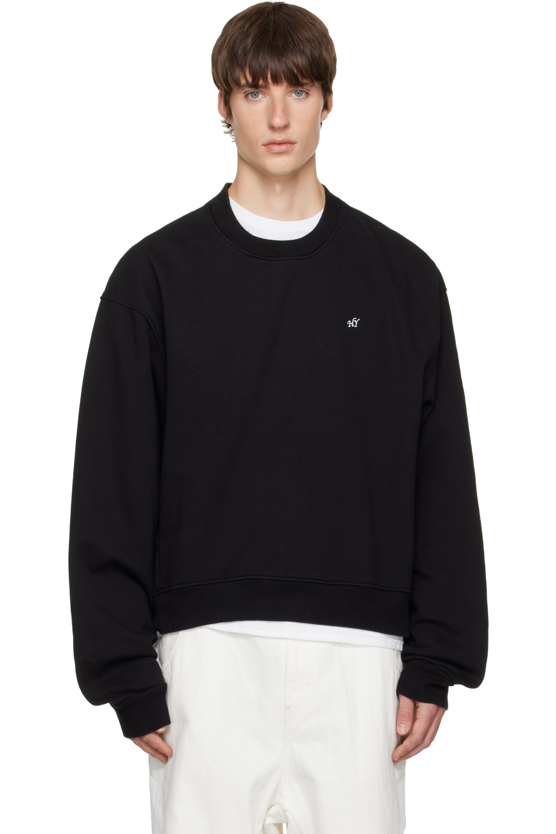 HYACYN - Black Embroidery Sweatshirt