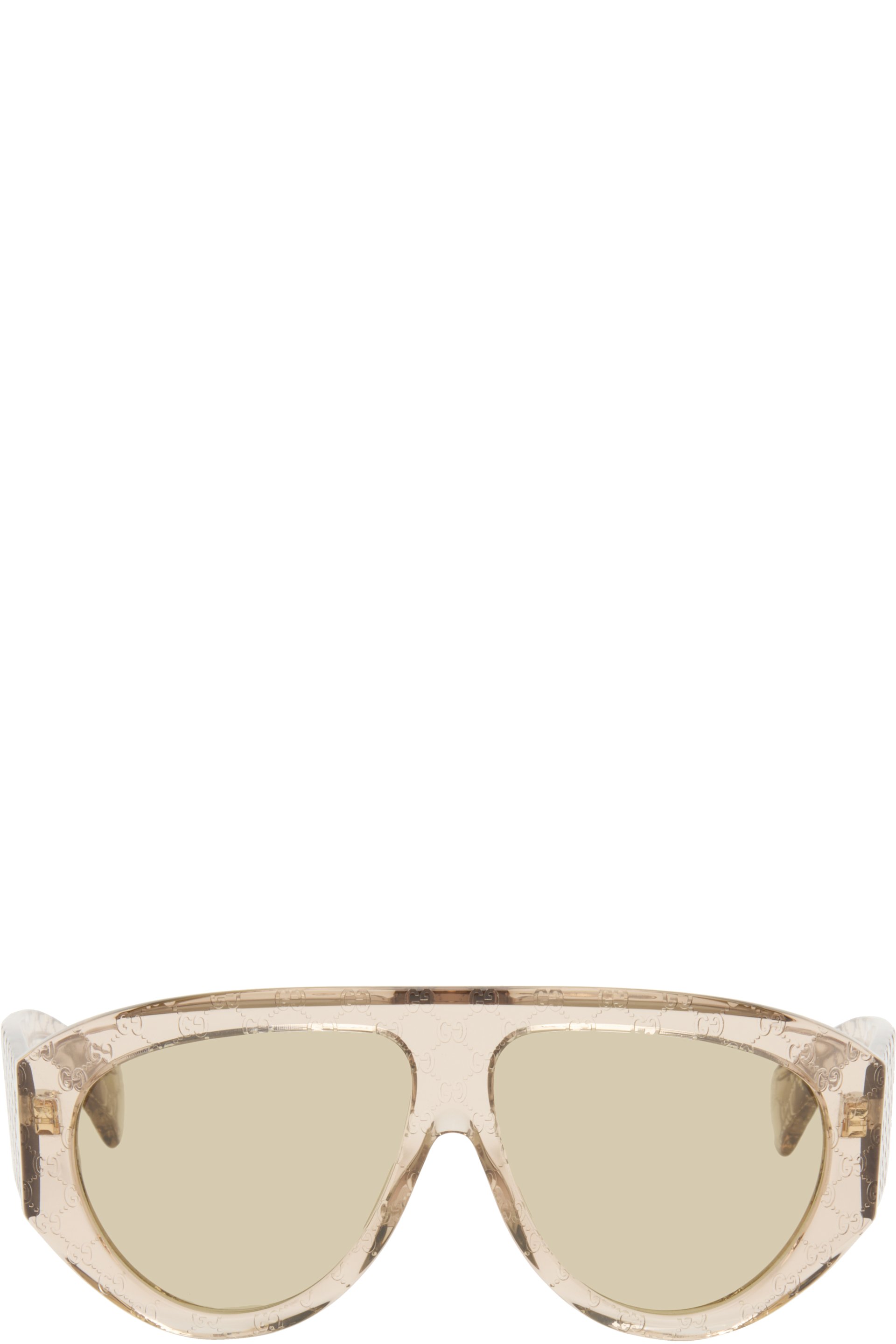 Gucci - Lunettes de soleil de style visière roses
