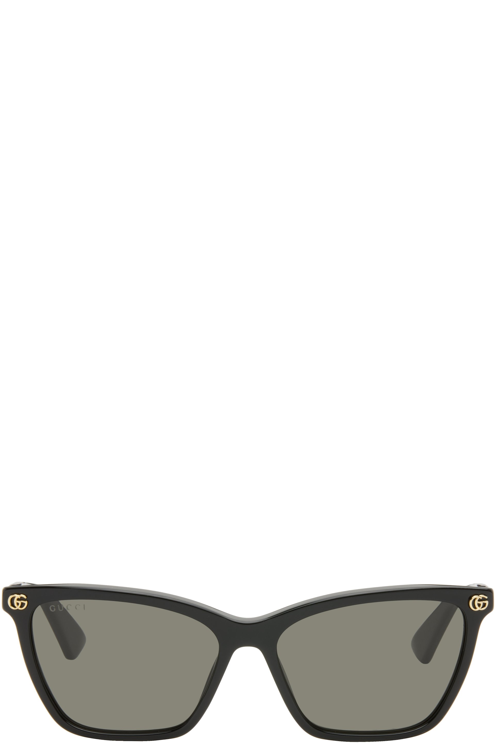 Gucci - Lunettes de soleil noires en acétate léger