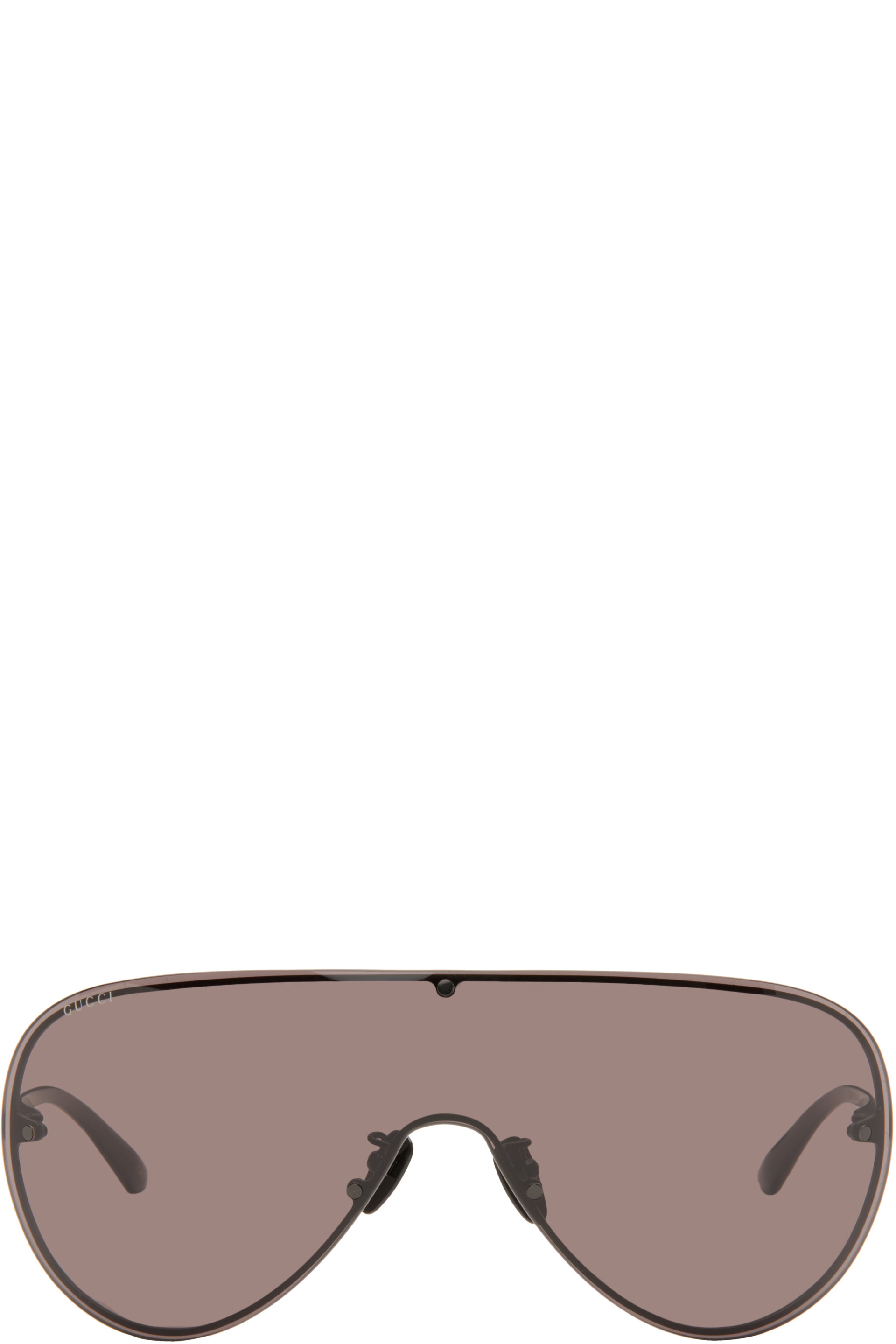 Gucci - Black Mask Frame Sunglasses