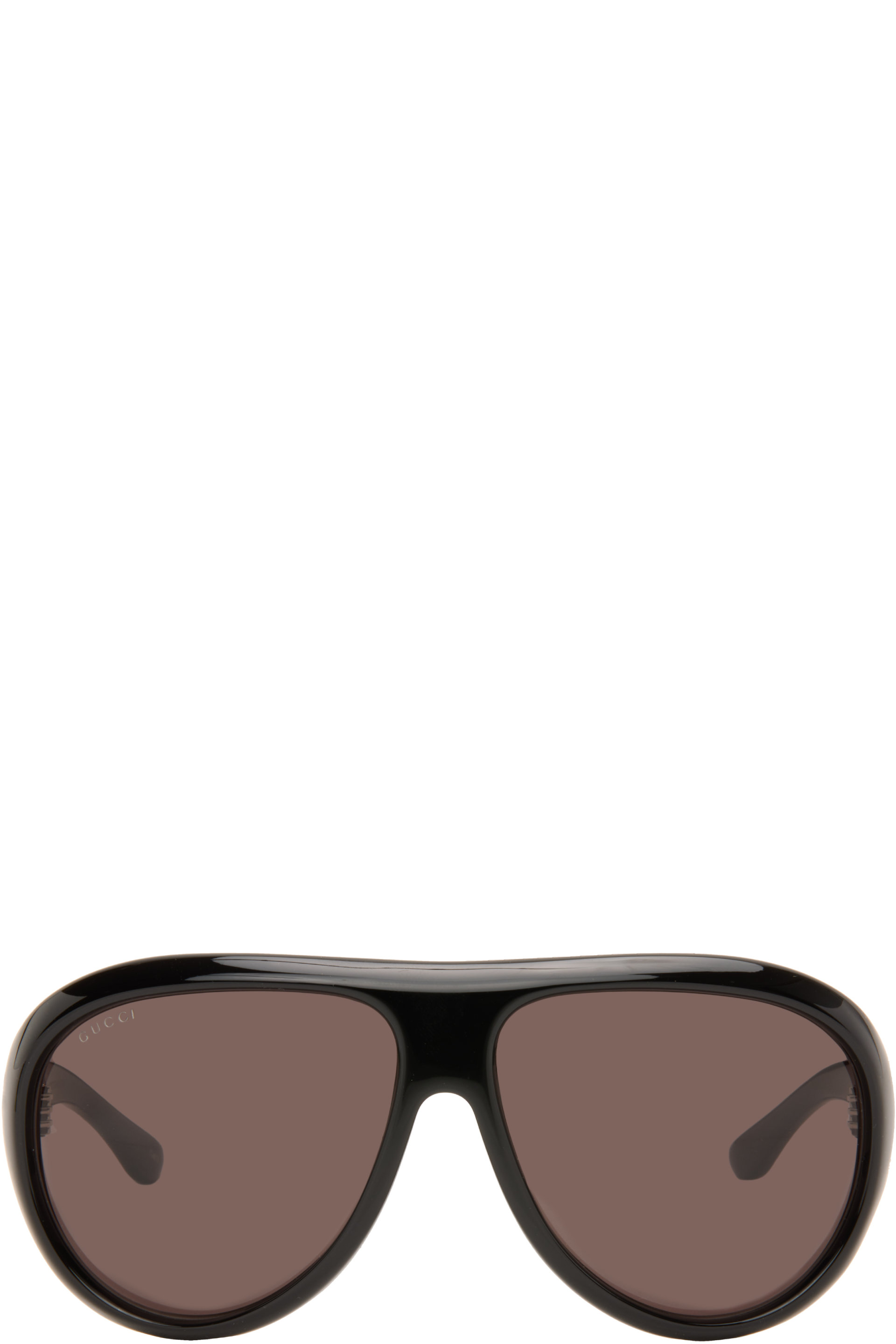 Gucci - Black Pilot Frame Sunglasses