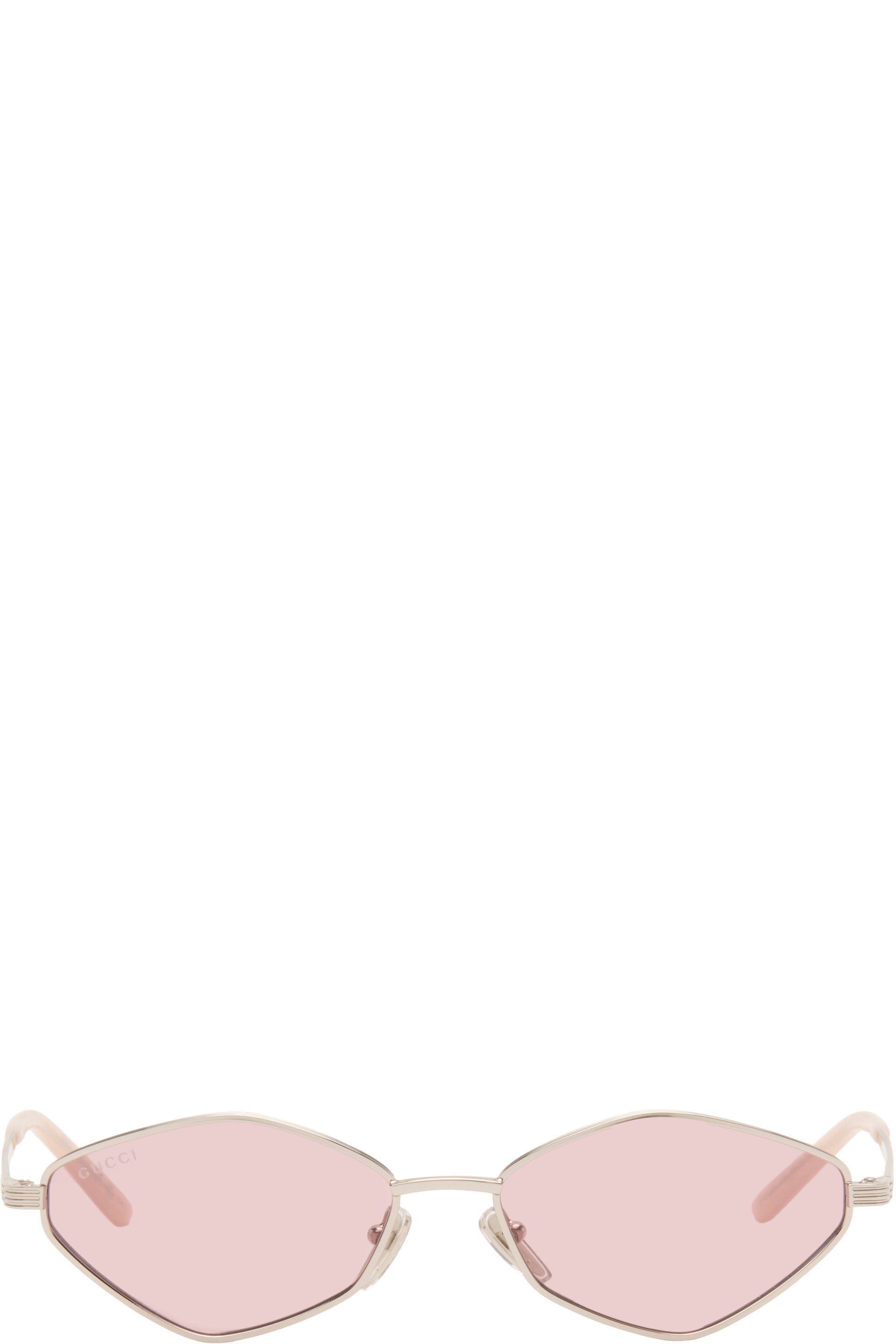 Gucci - Silver Directional Sunglasses