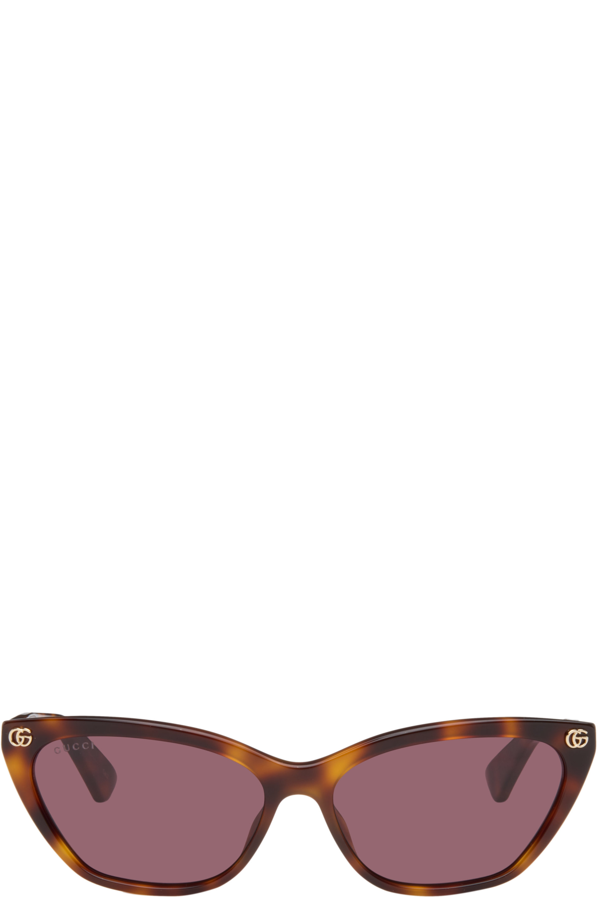 Gucci - Brown GG Cat-Eye Sunglasses
