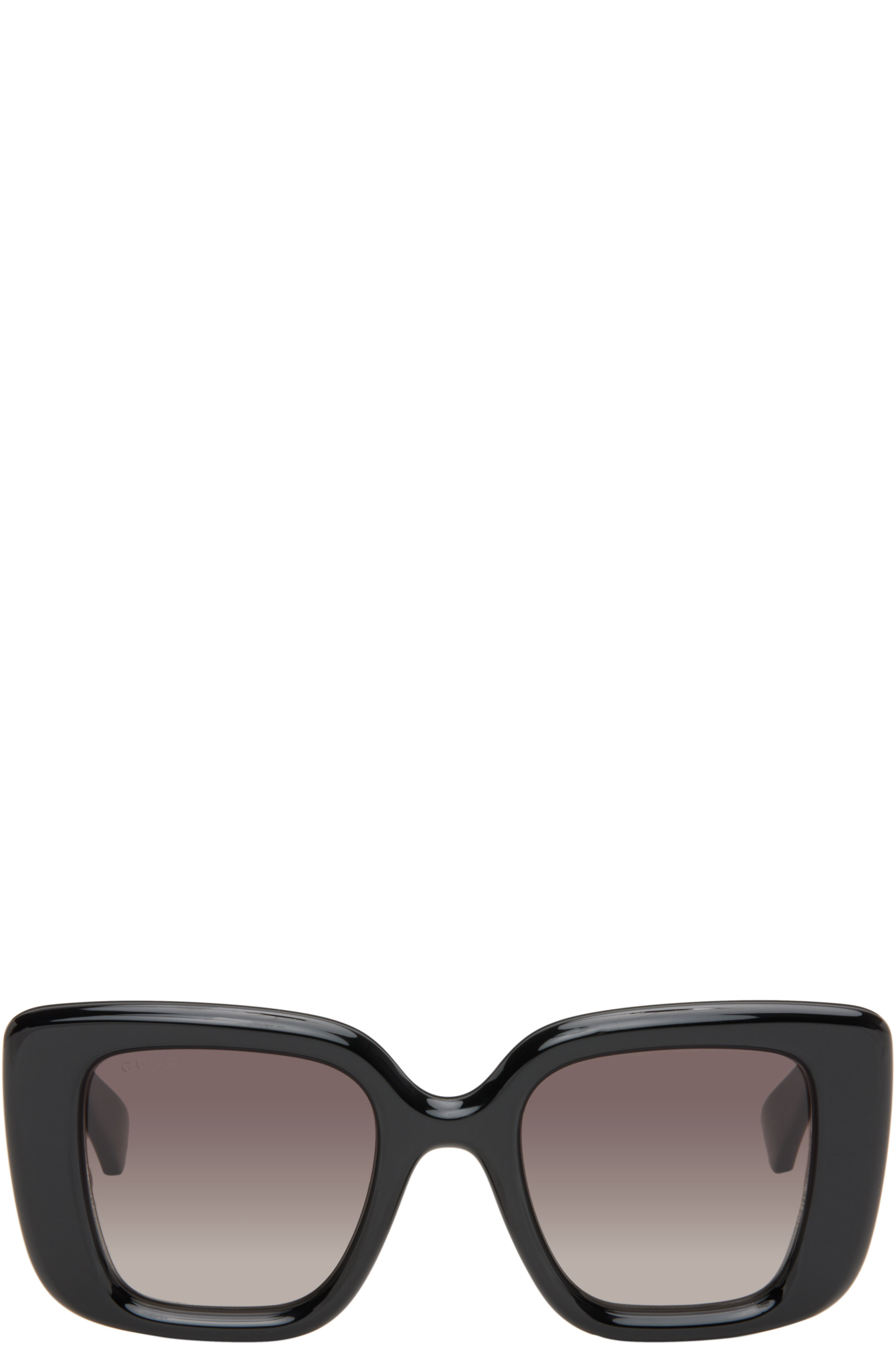 Gucci - Black Butterfly Frame Sunglasses