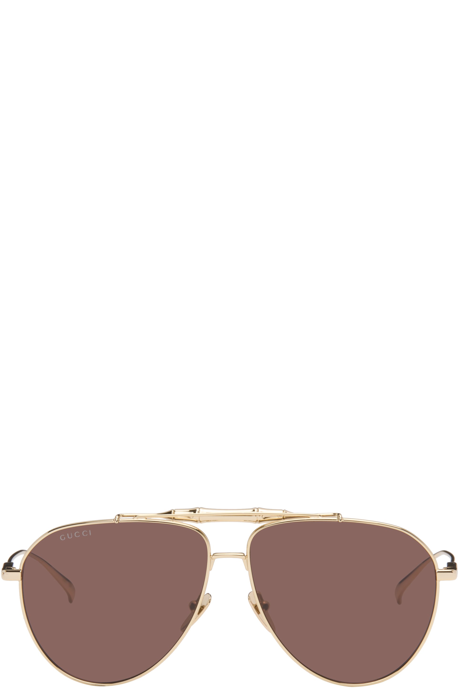 Gucci - Gold Pilot Sunglasses